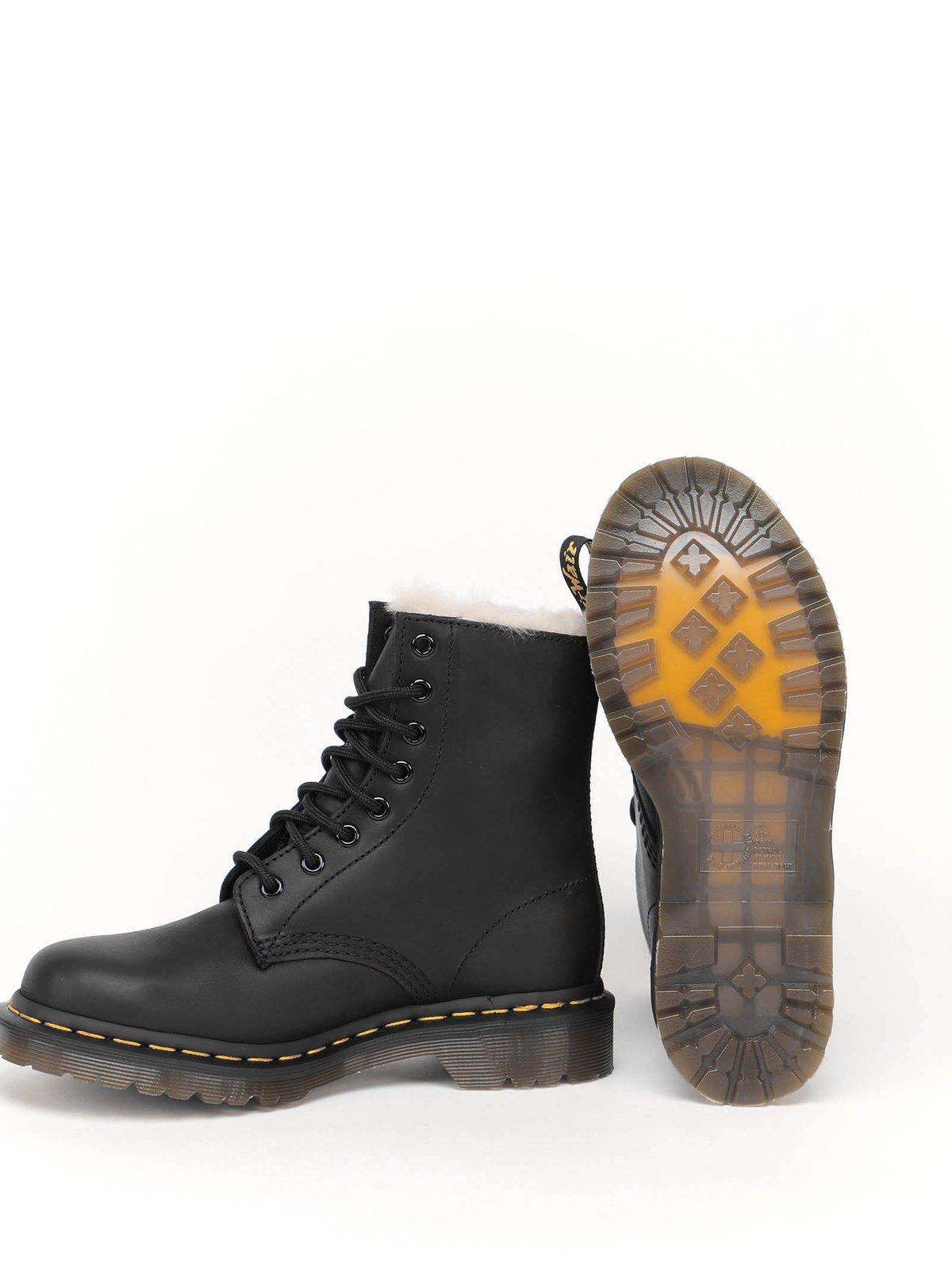 Shop Dr. Martens' 1460 Serena Faux-fur Boots In Black Wyoming