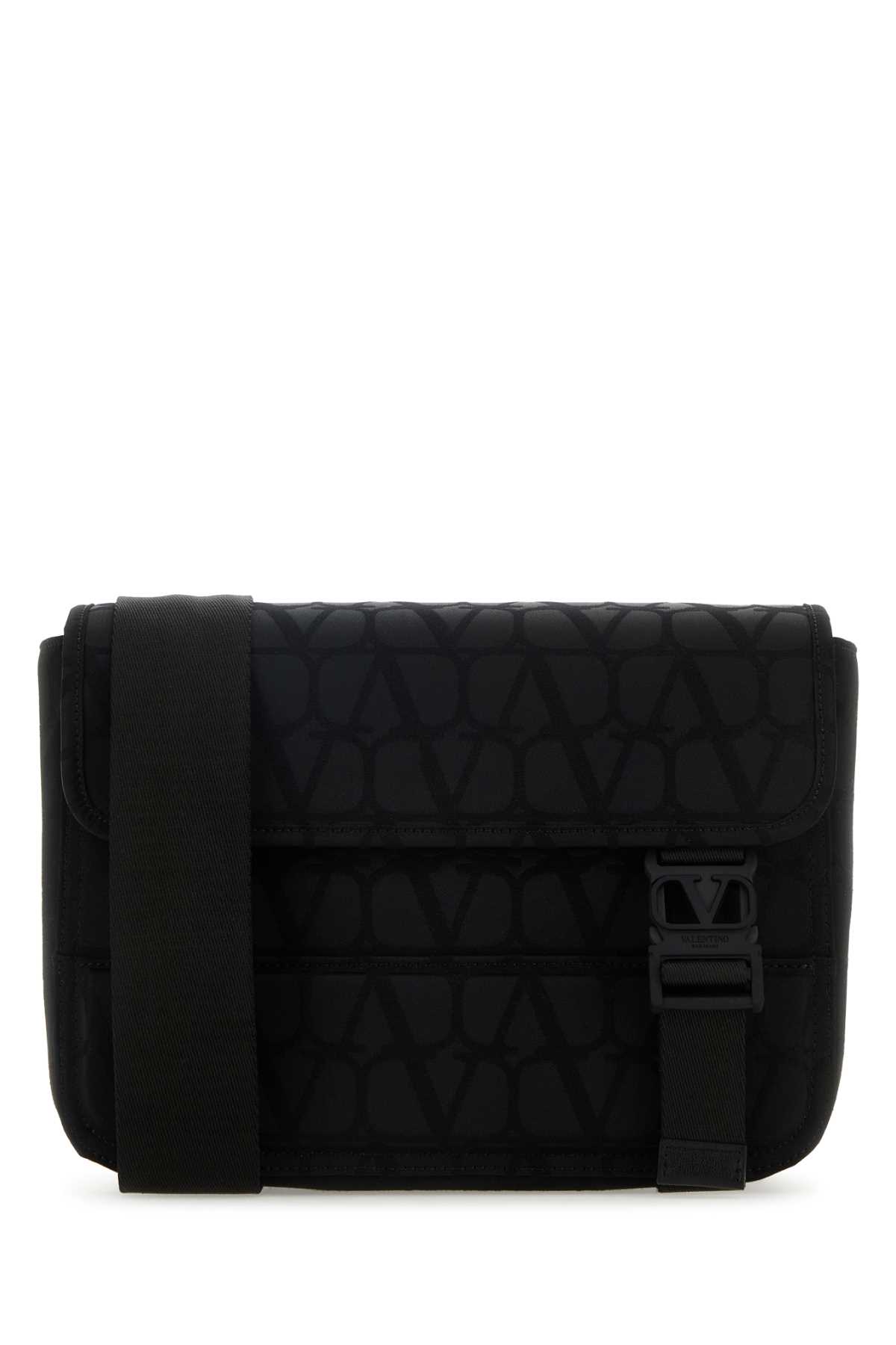 Shop Valentino Toile Iconographe Crossbody Bag In Nero