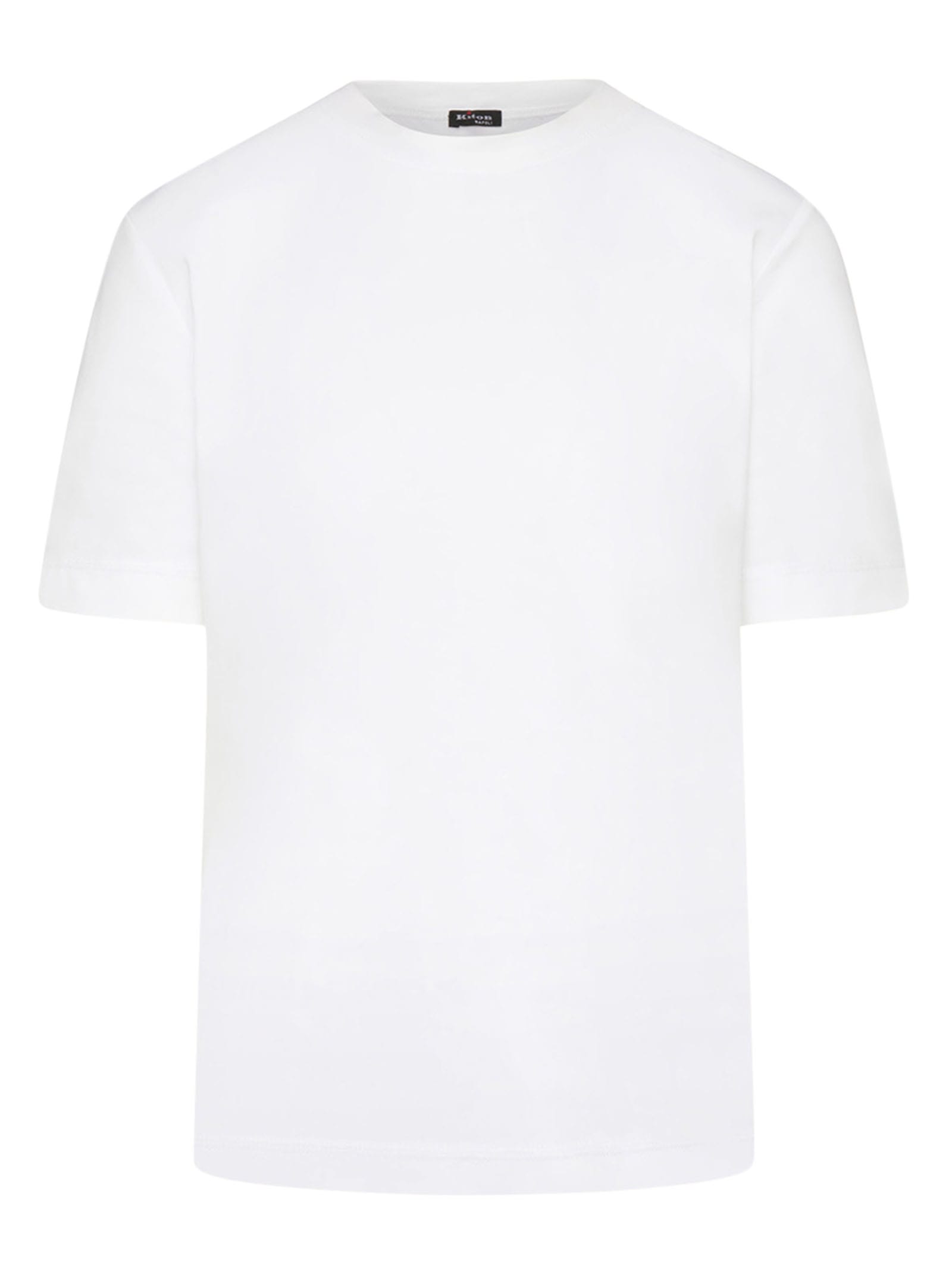 Shop Kiton Shirt Cotton In White