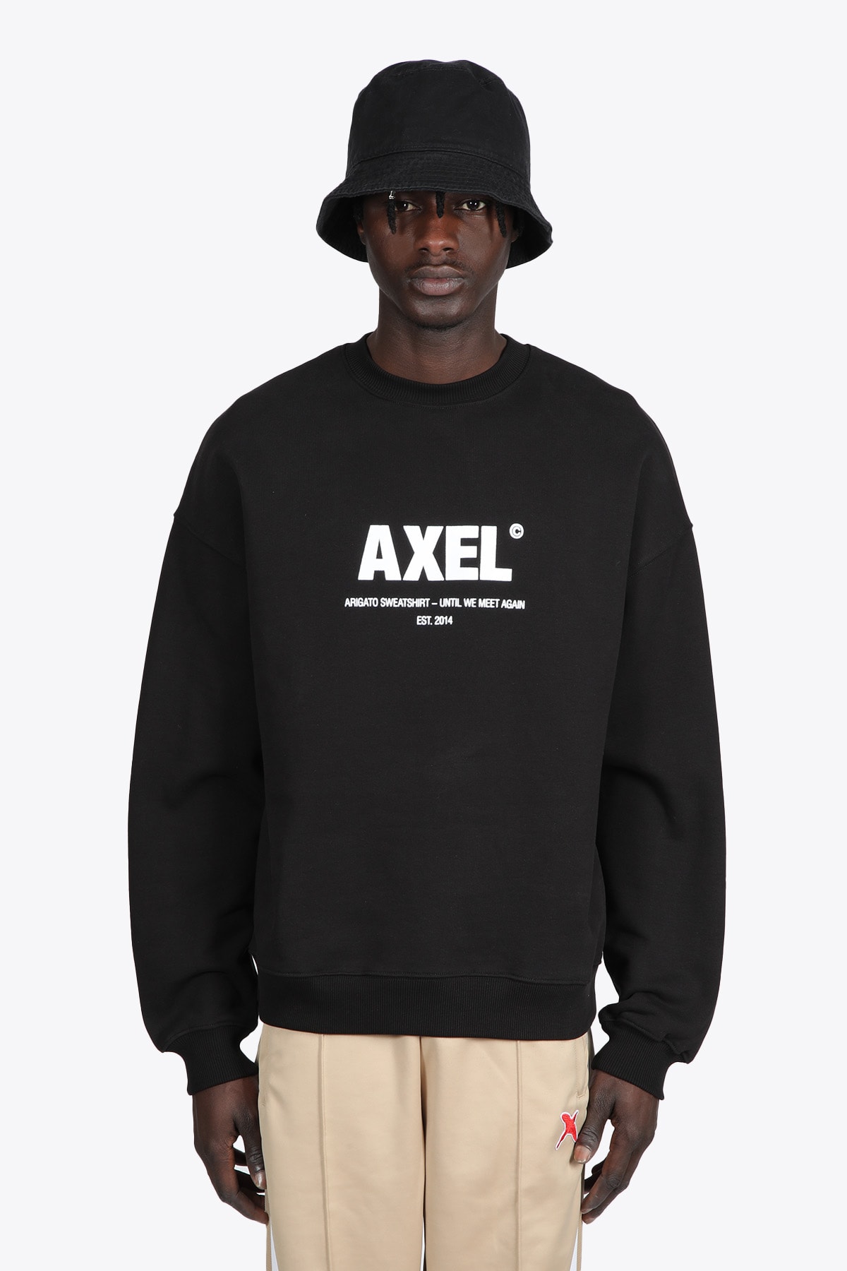 Axel Arigato Adios Sweatshirt Black cotton sweatshirt with bold logo - Adios Sweatshirt