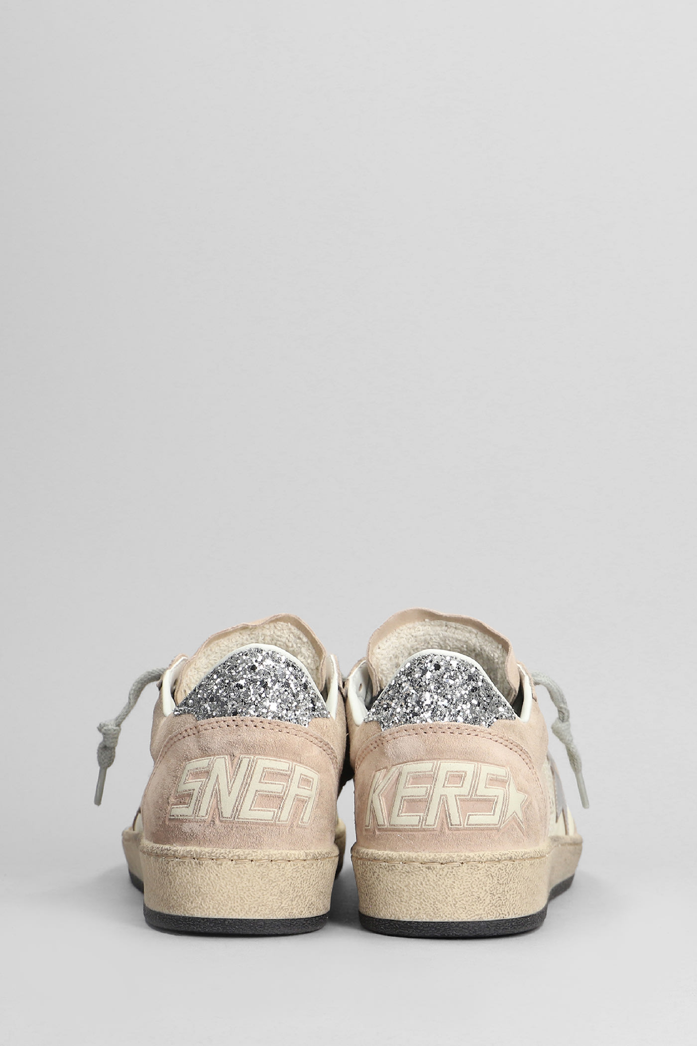 Shop Golden Goose Ball Star Sneakers In Rose-pink Suede And Leather