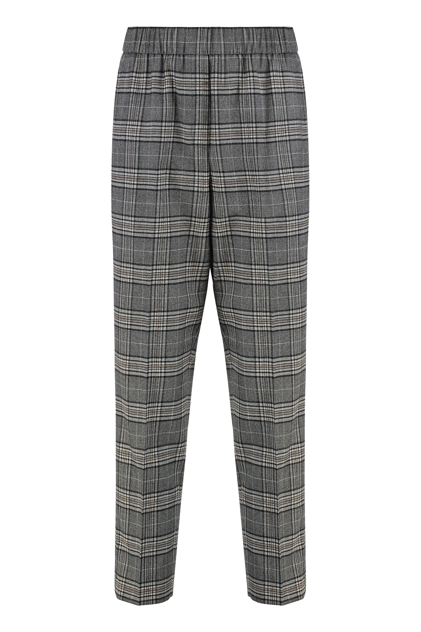 Peserico Wool Trousers In Gray