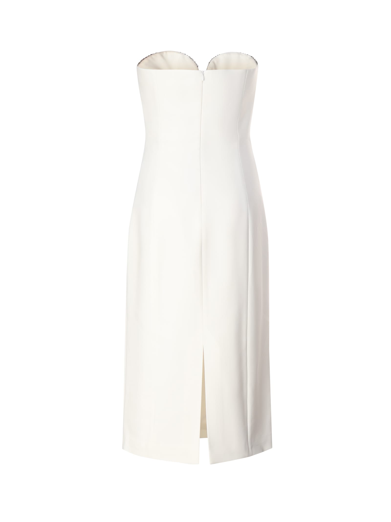 Shop Genny Midi Dress With Sweetheart Neckline In White