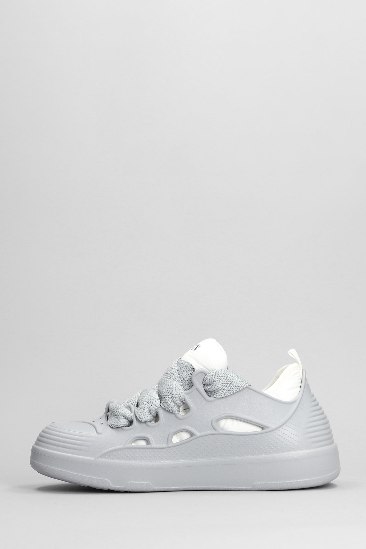 Lanvin Curb Sneakers In Pearl Grey