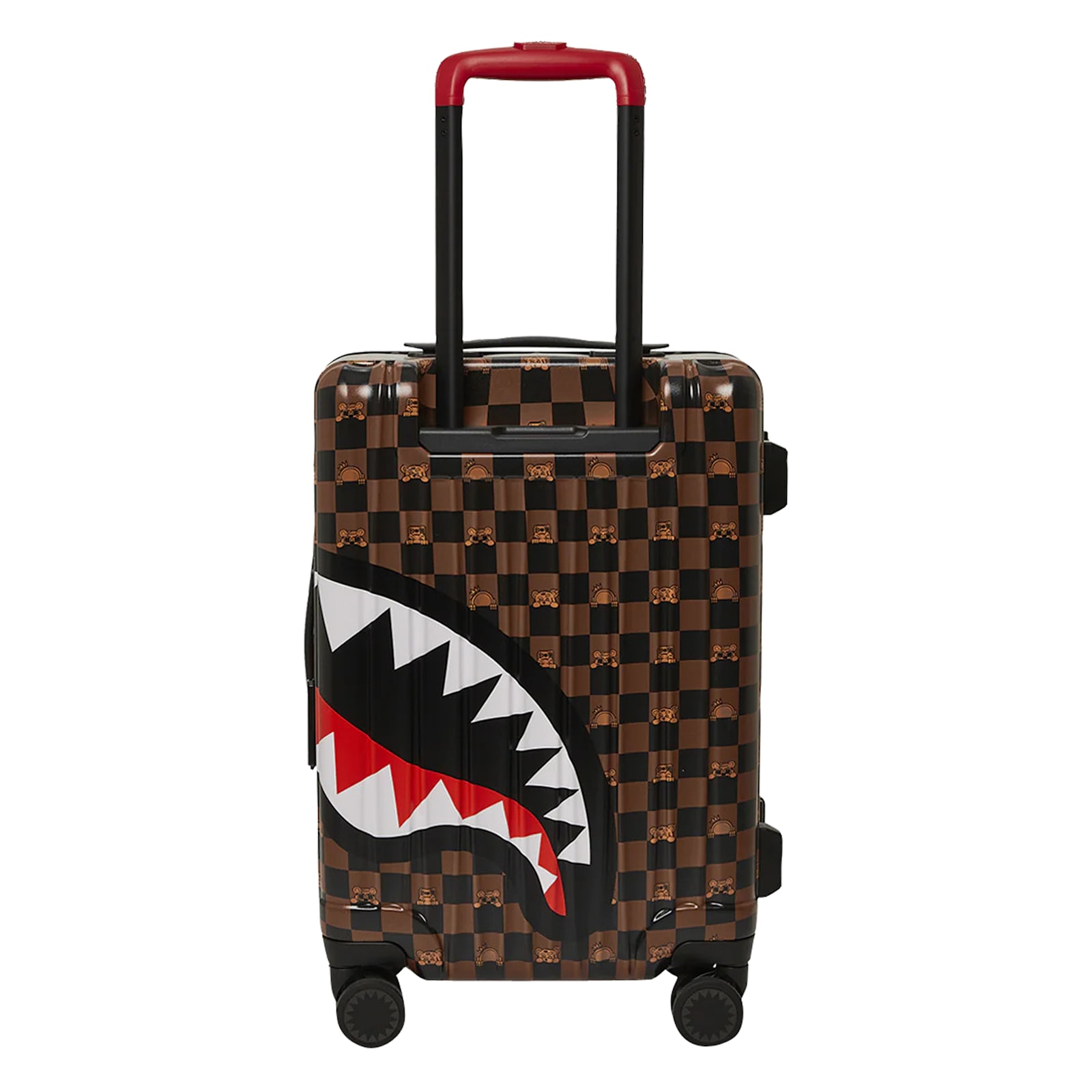 Sprayground Peeking Character Check Suitcase