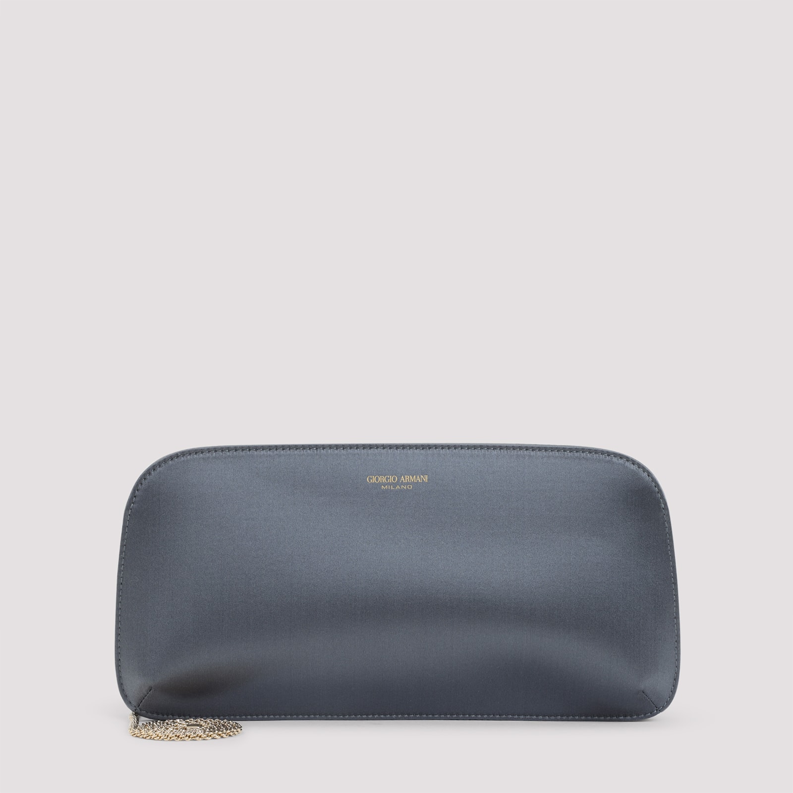 Giorgio Armani Viscose Handbag In Gray