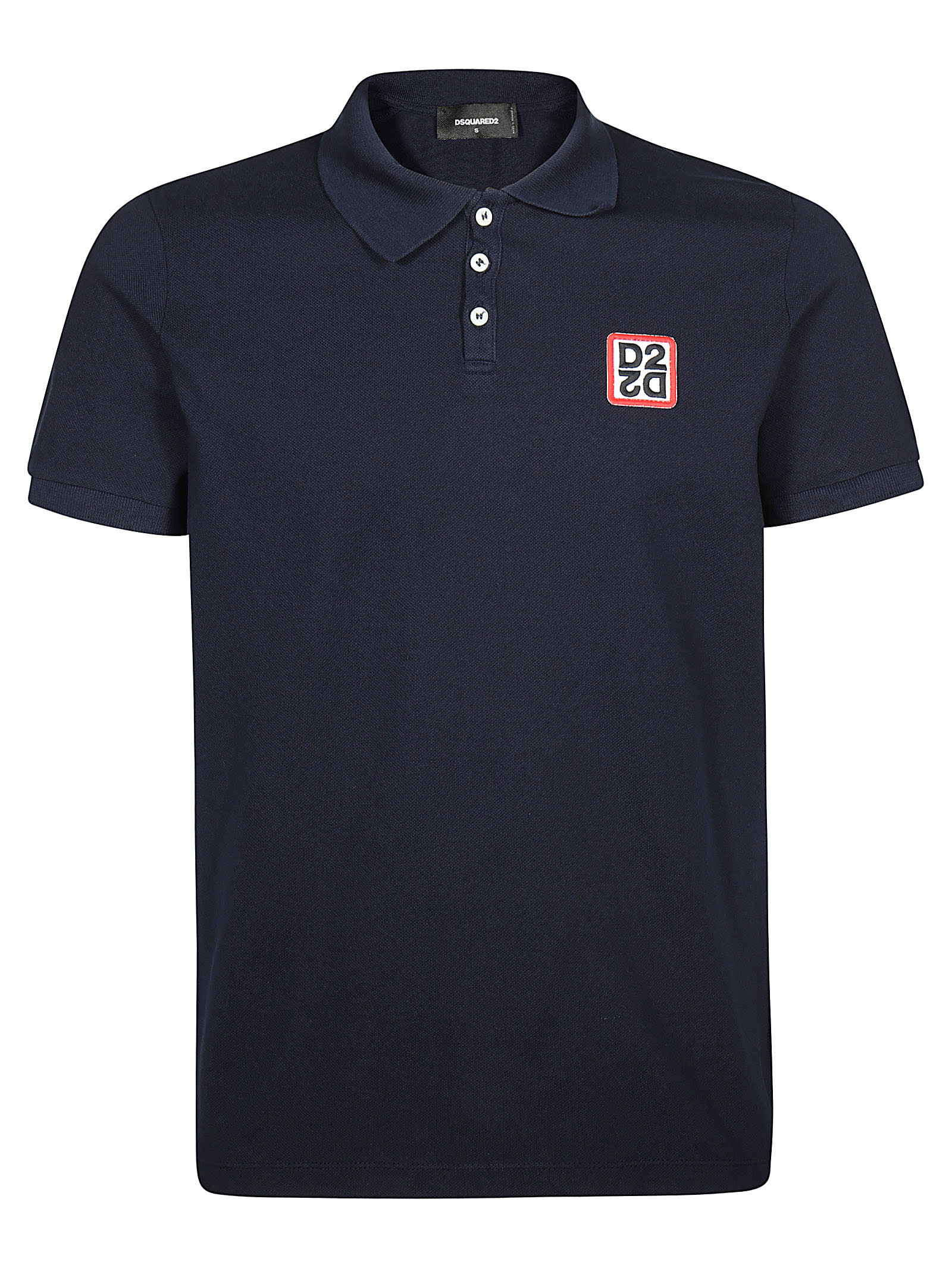 DSQUARED2 LOGO PATCHED POLO SHIRT,11241054