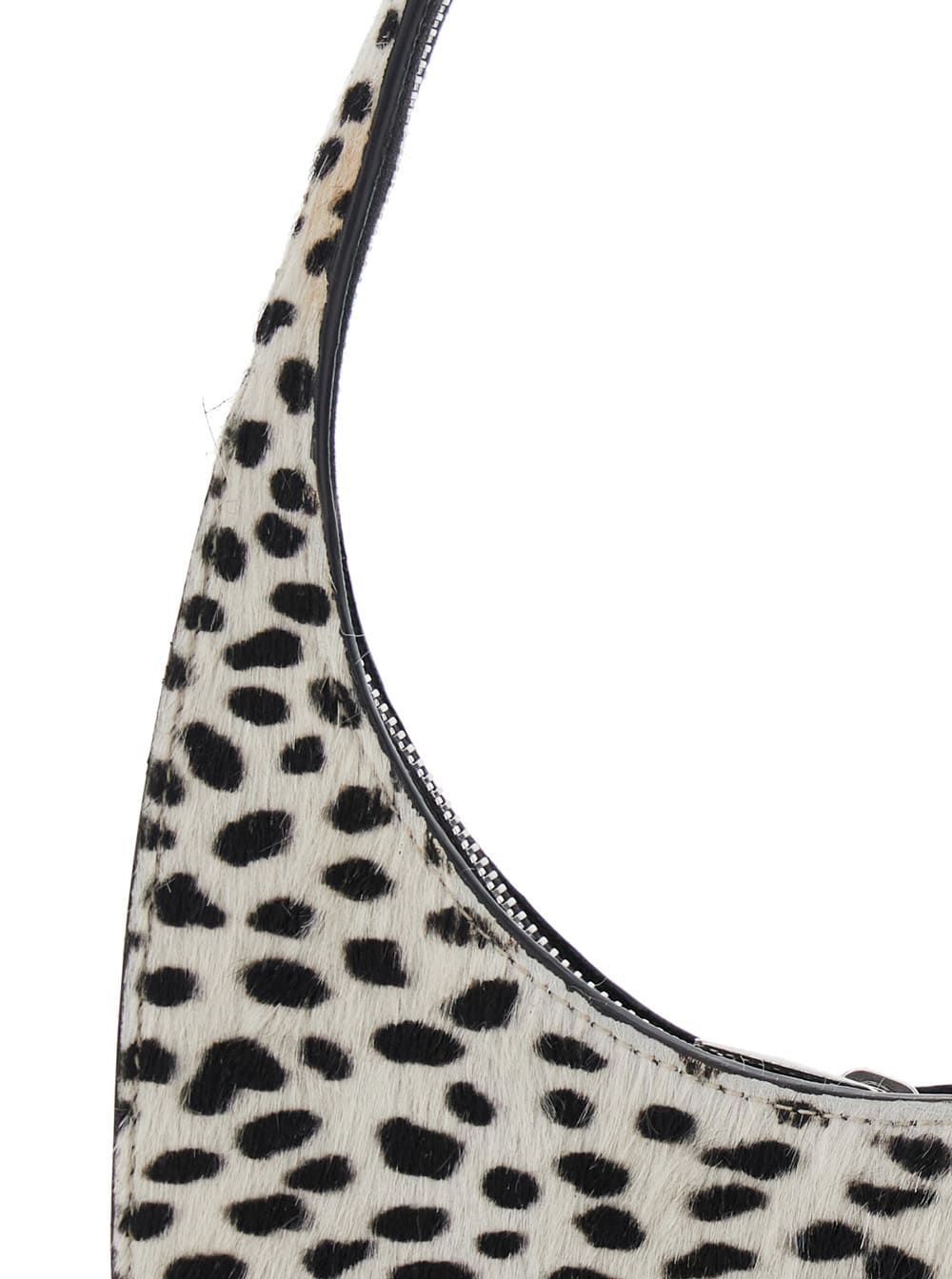 Coperni Animal Print Top Handle Shoulder Bag In Black