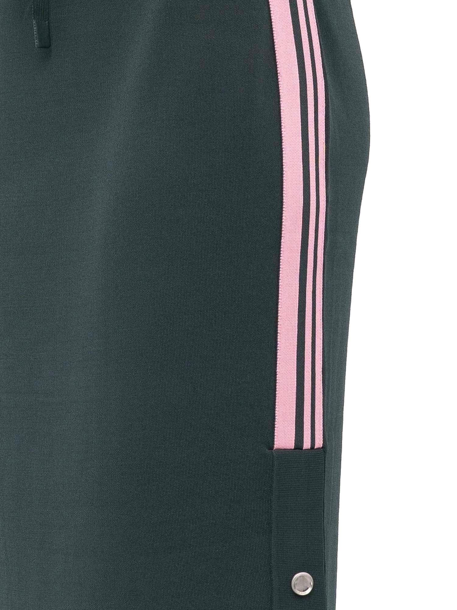 Pinko Drawstring Side-stripe Midi Skirt In Green