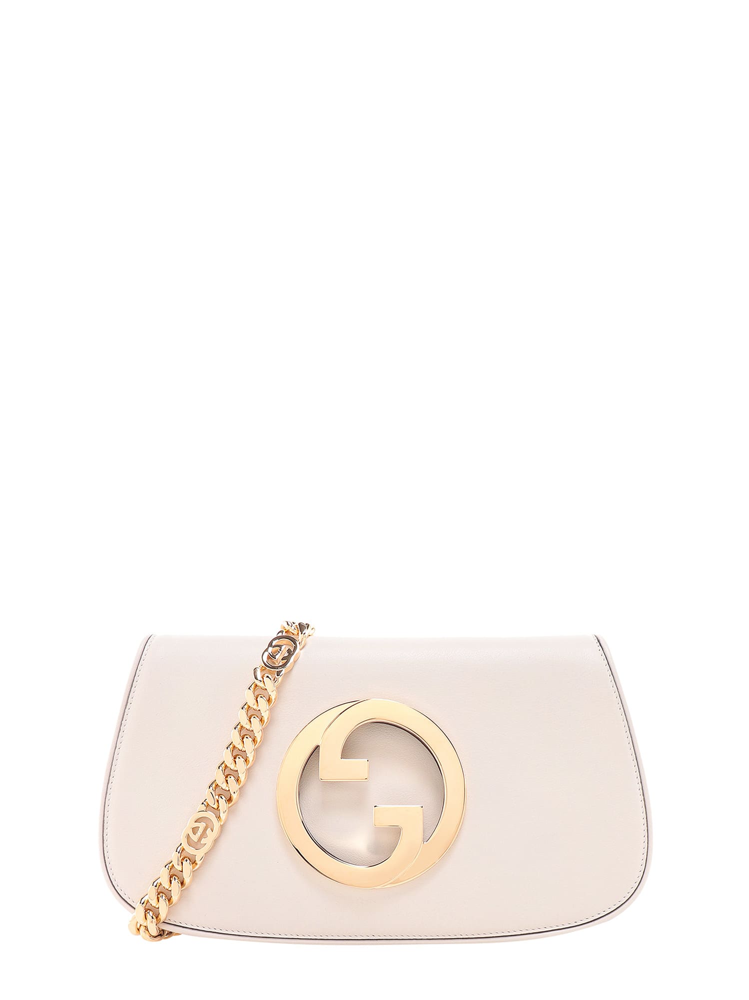 Shop Gucci Blondie Shoulder Bag In White