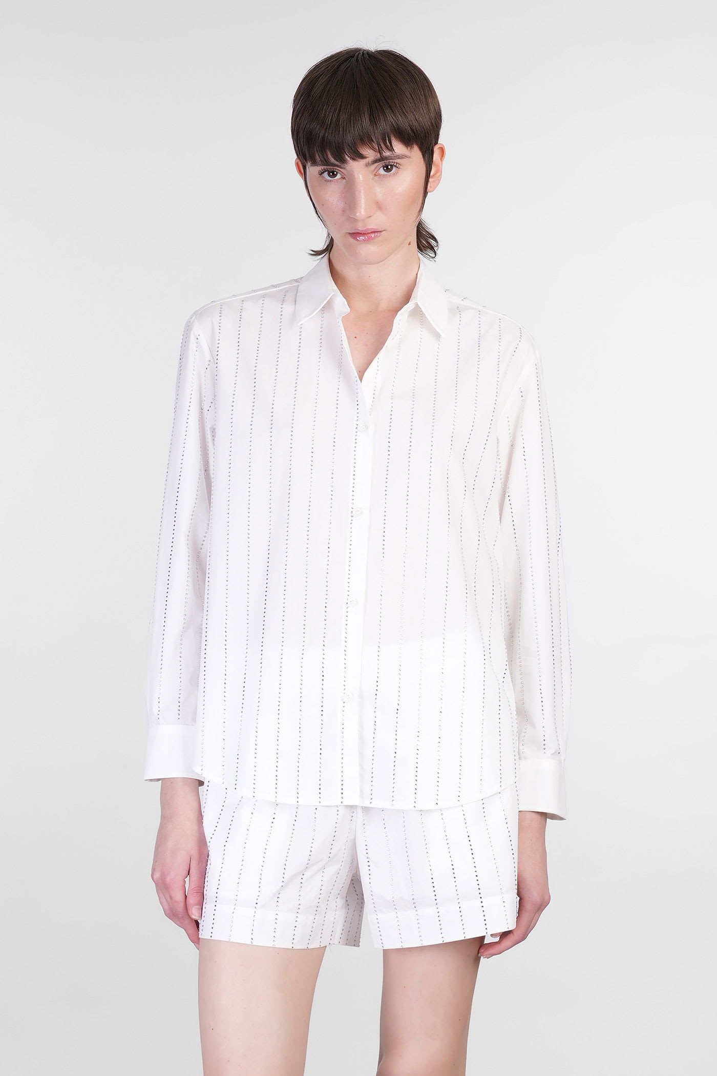 Mc2 Saint Barth Meredith Shirt In White Cotton