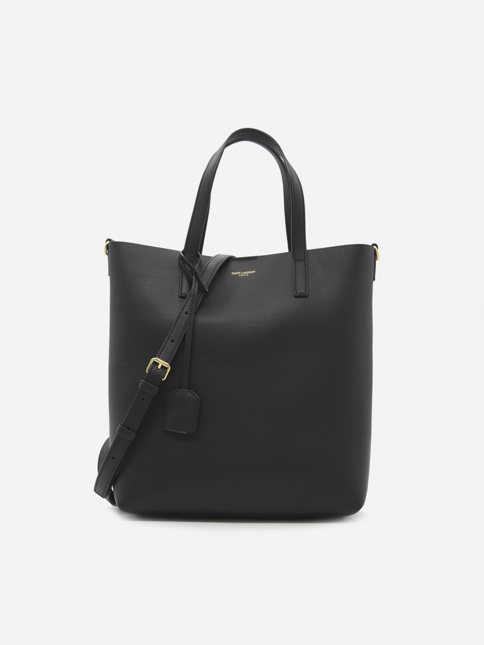 Saint Laurent North / South Leather Shoulder Bag