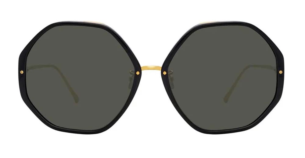 Alona - Black / Yellow Gold Sunglasses