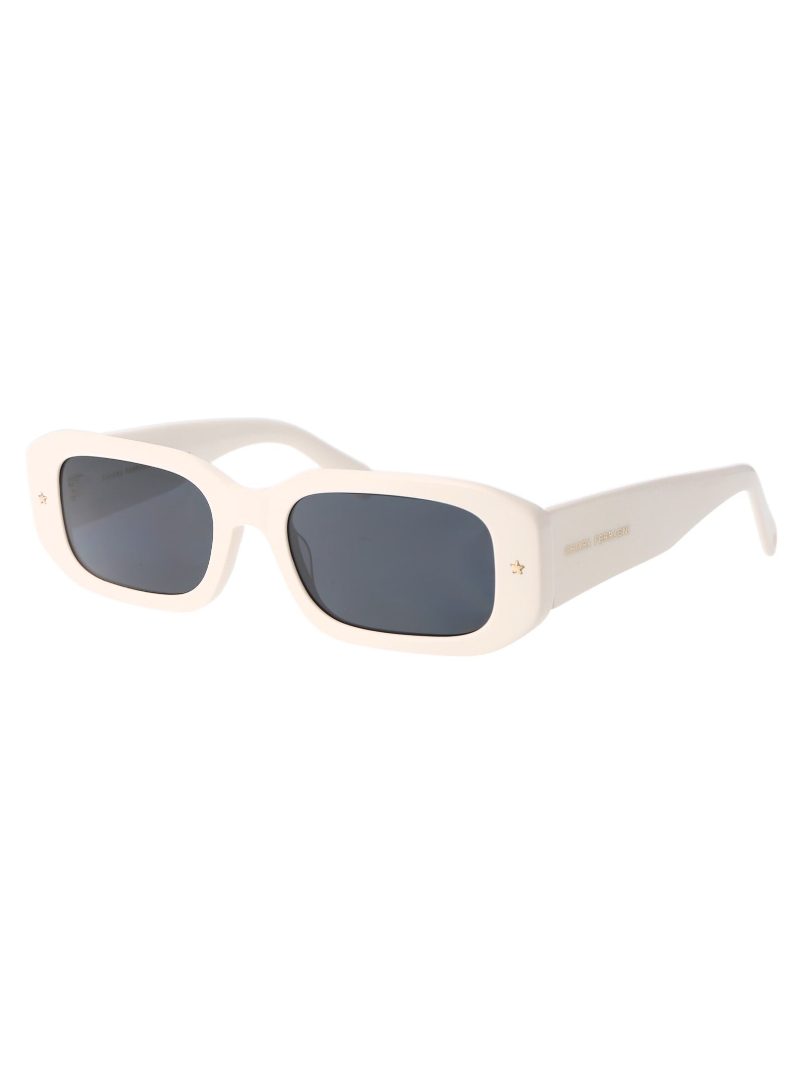 Shop Chiara Ferragni Cf 7031/s Sunglasses In Vk6ir White