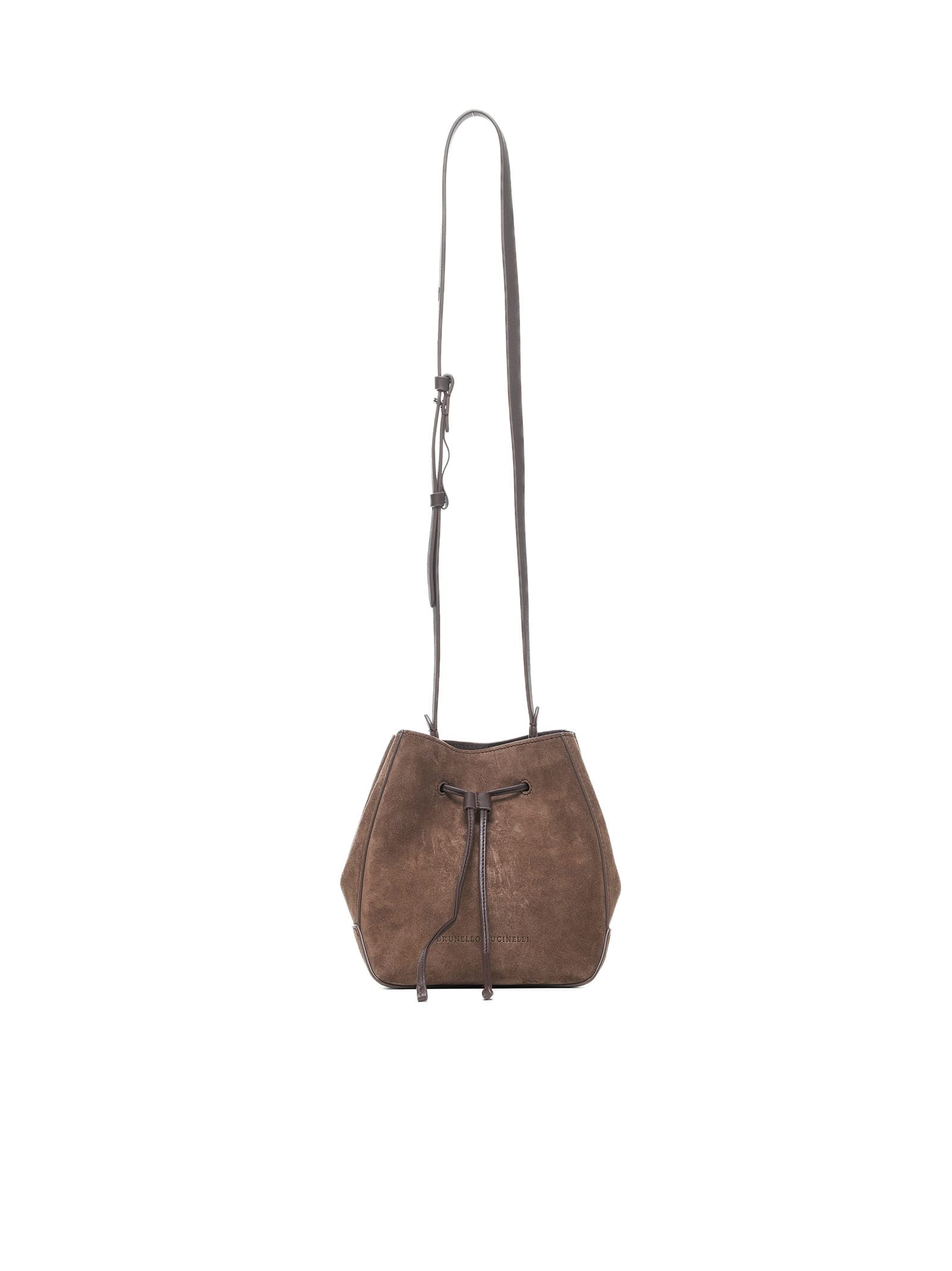 Shop Brunello Cucinelli Shoulder Bag In Brown