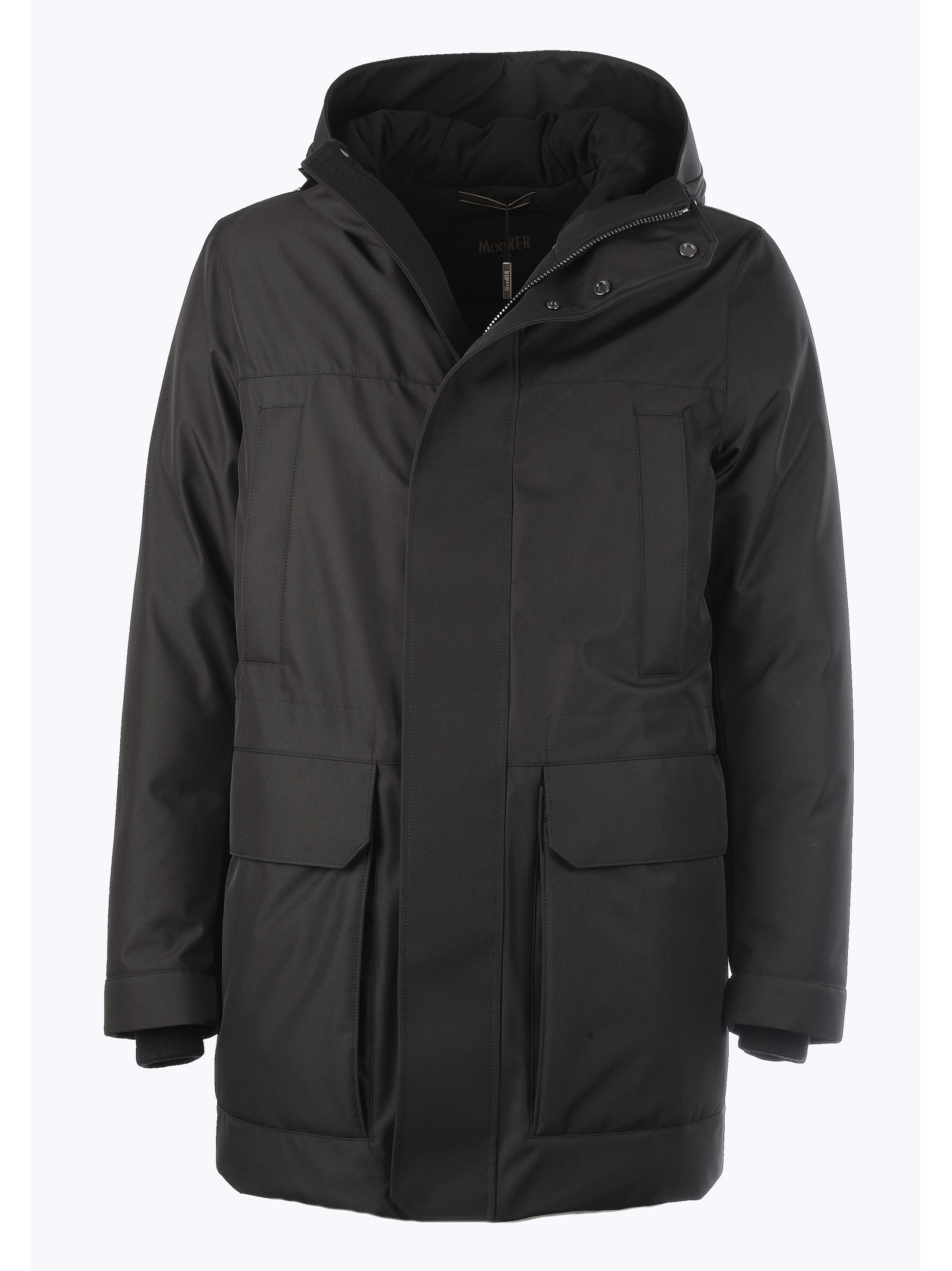 Moorer Moorer Hooded Coat - Ner Black - 10732186 | italist