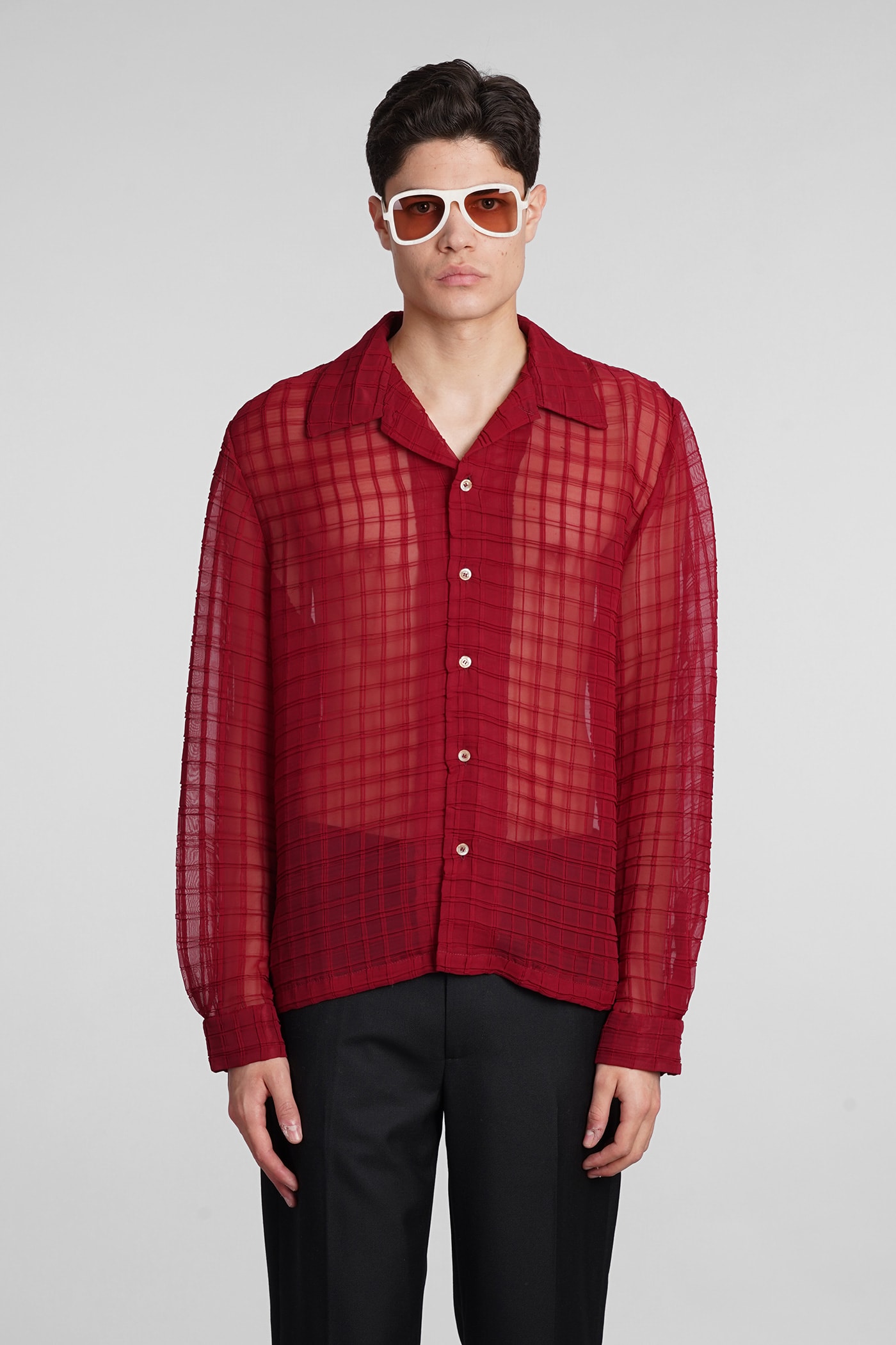 Séfr Shirt In Red Polyester