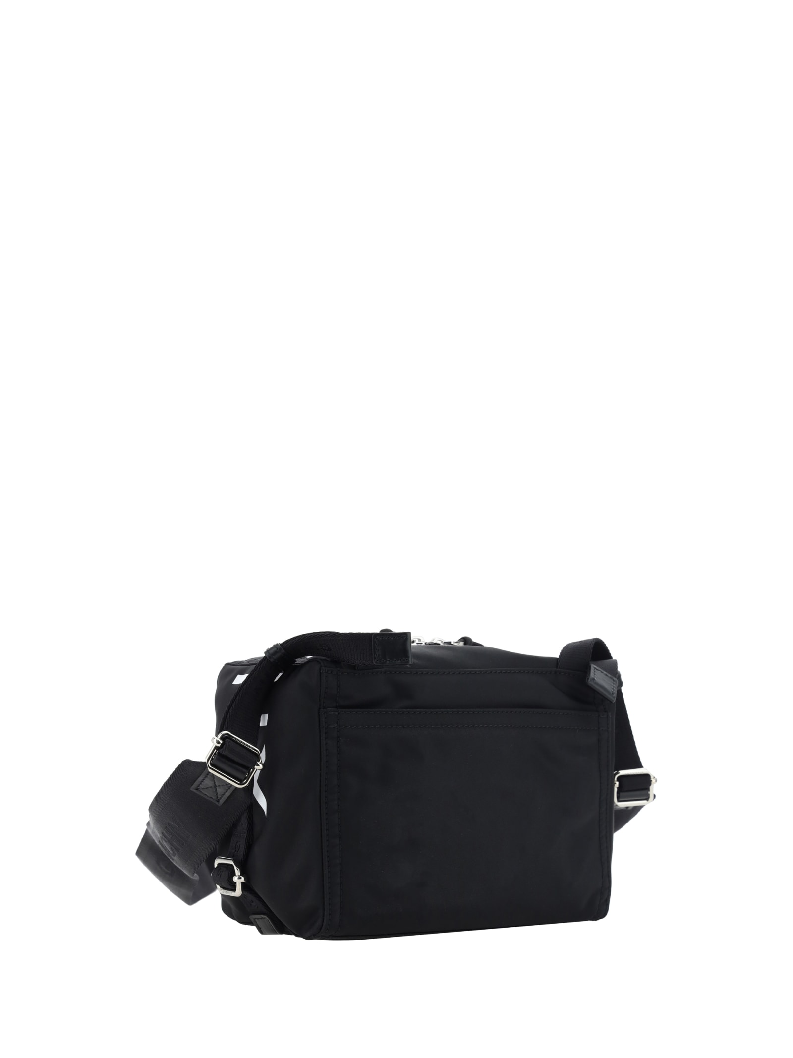 Shop Givenchy Pandora Shoulder Bag In Black/white