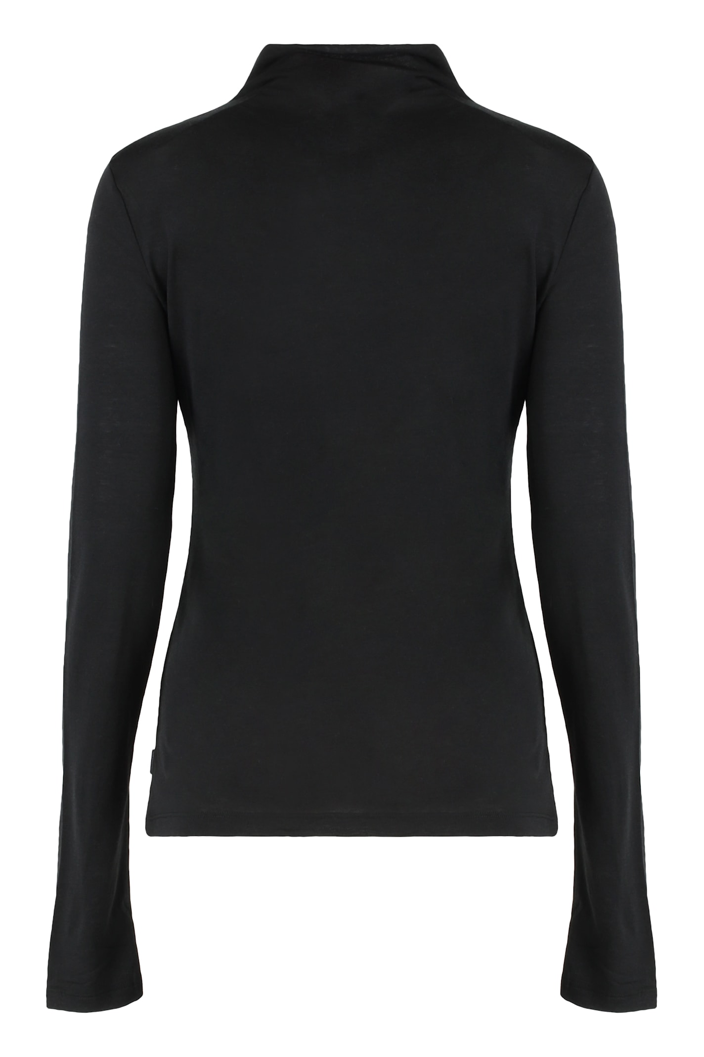 Calvin Klein Top Slim With A Turtle Neck In Black