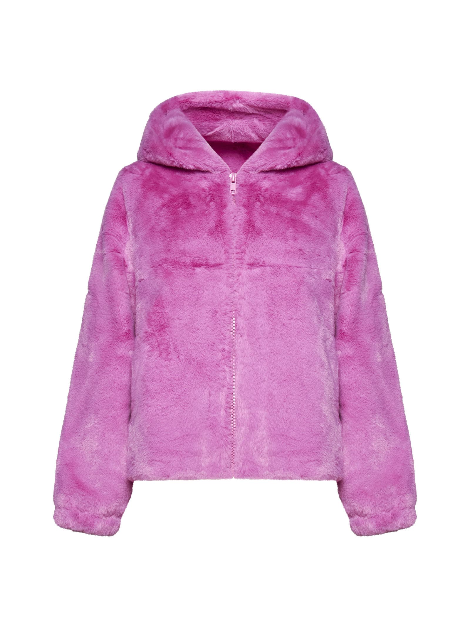 Shop Apparis Jacket In Sugar Pink