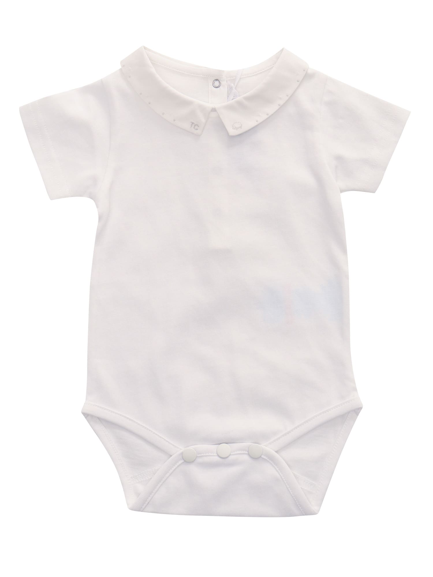 Tartine Et Chocolat Babies' Polo Shirt Bodysuit In White
