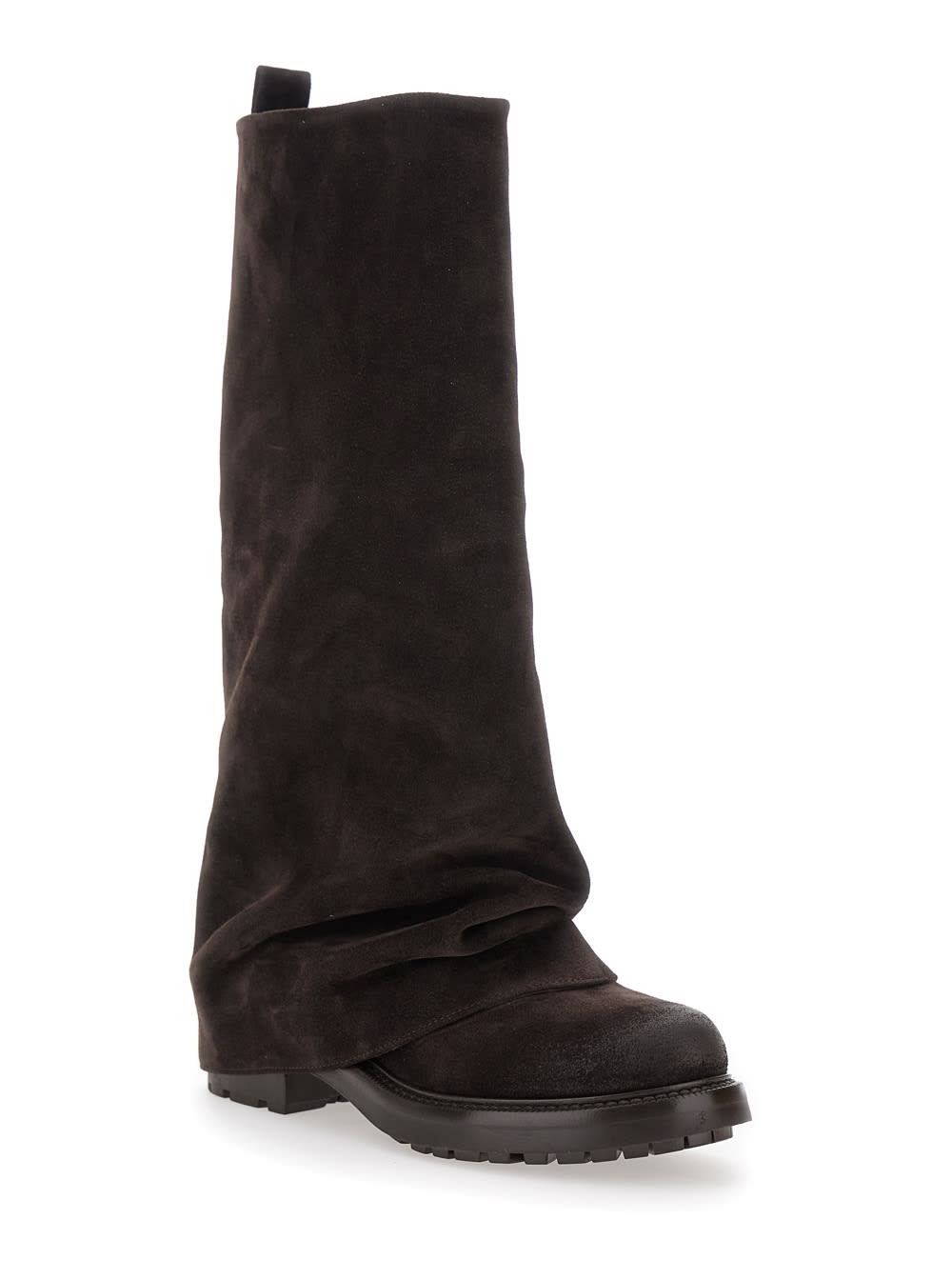 Strategia Ranger Folded Boots In Brown