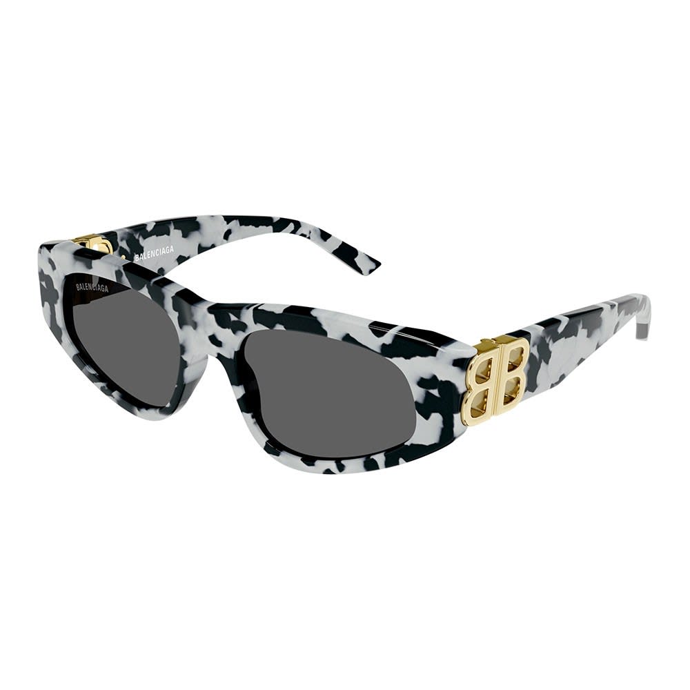 Balenciaga Sunglasses In Nero E Bianco/grigio