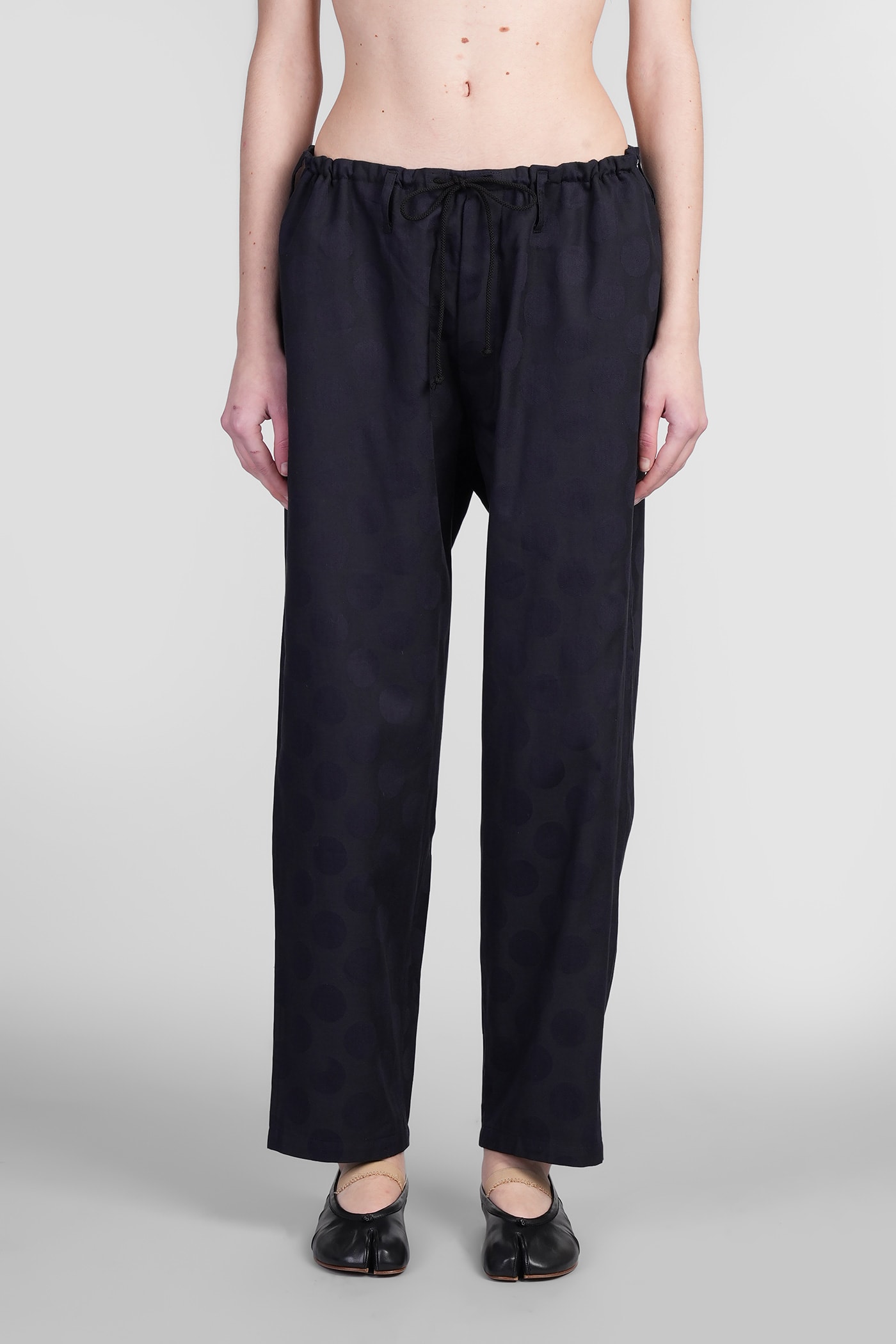 Yohji Yamamoto Pants In Black Cotton In Black