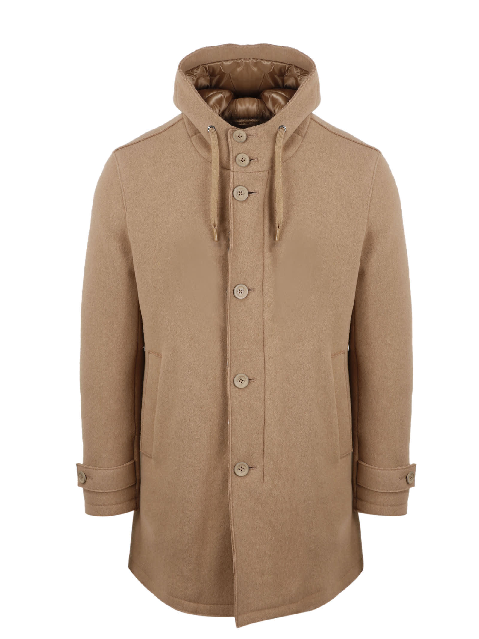 Herno Wool Hooded Coat