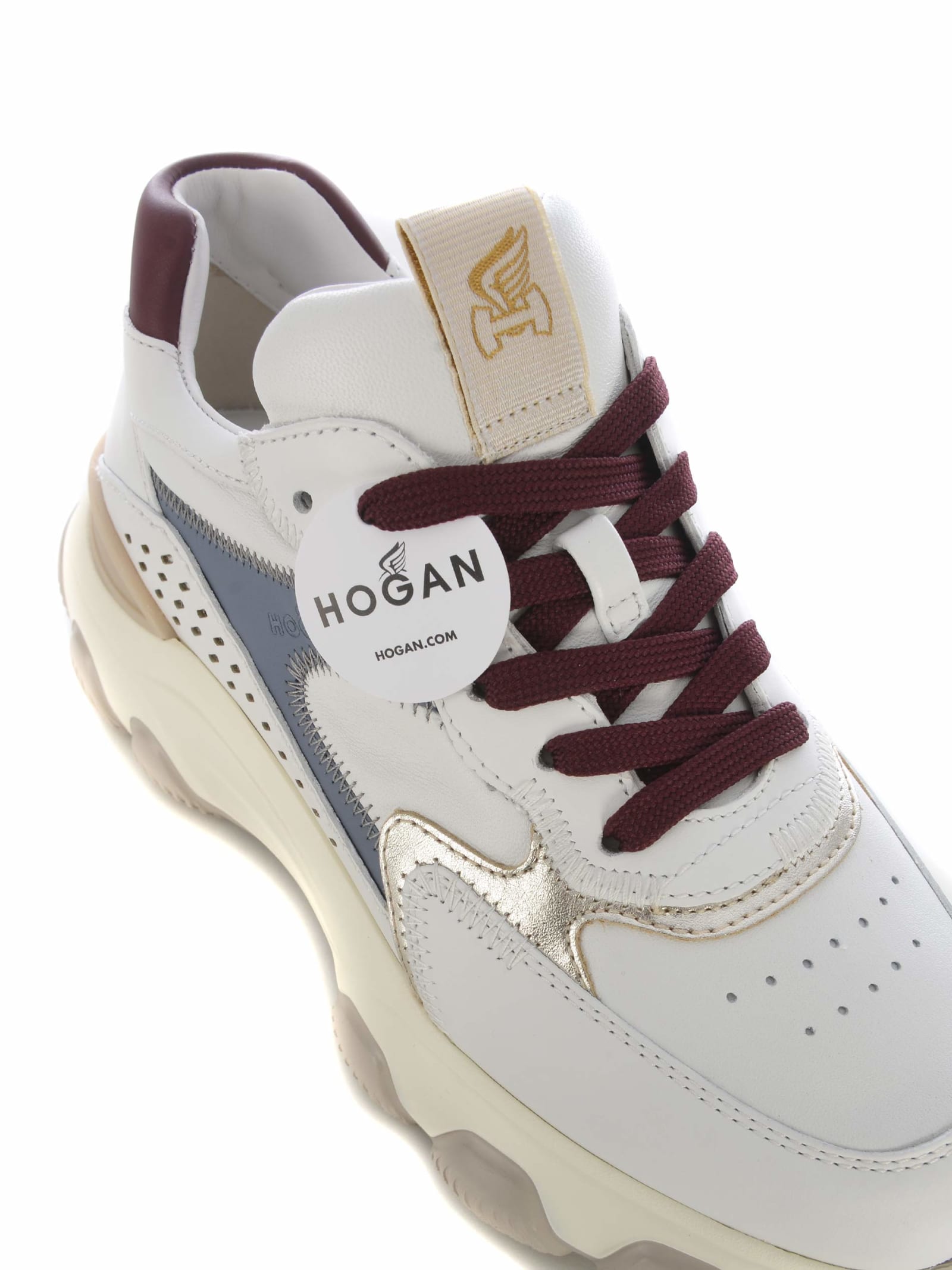 Shop Hogan Snekaers  Hyperactive In Leather In White