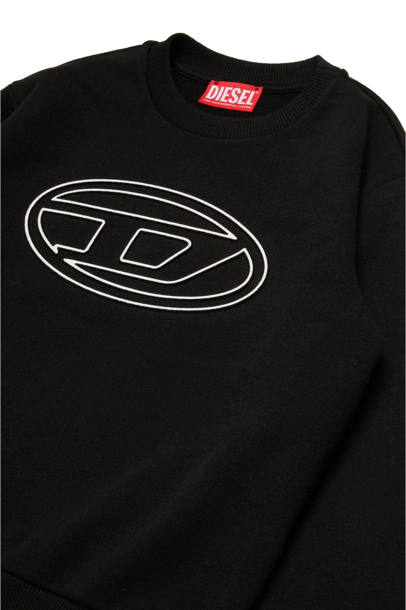 Shop Diesel Smartbigoval Over Sweat-shirt  Oval D Branded Crew-neck Sweatshirt