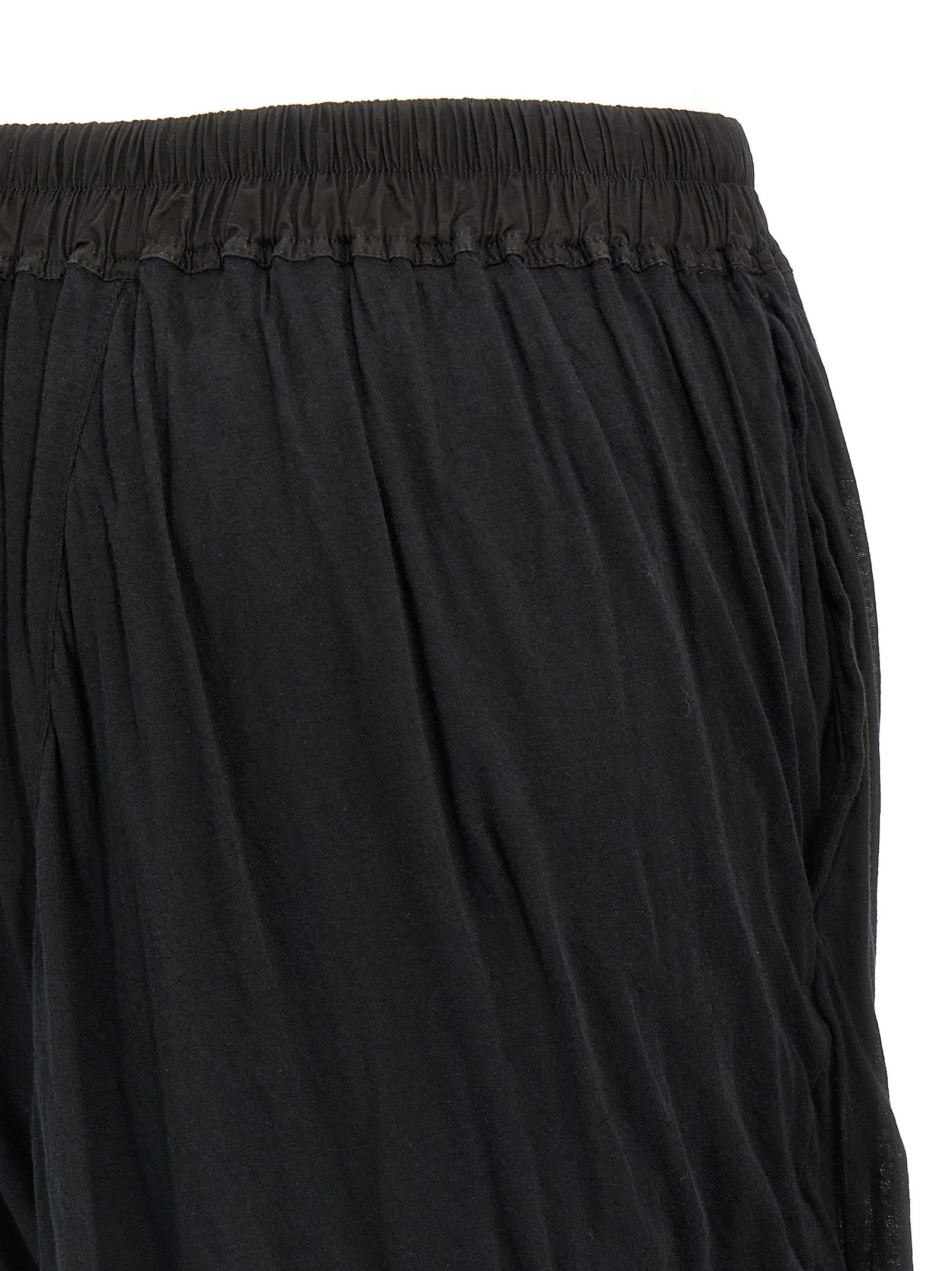 Rick Owens Dbl Long Boxers Bermuda And Short Black In Black