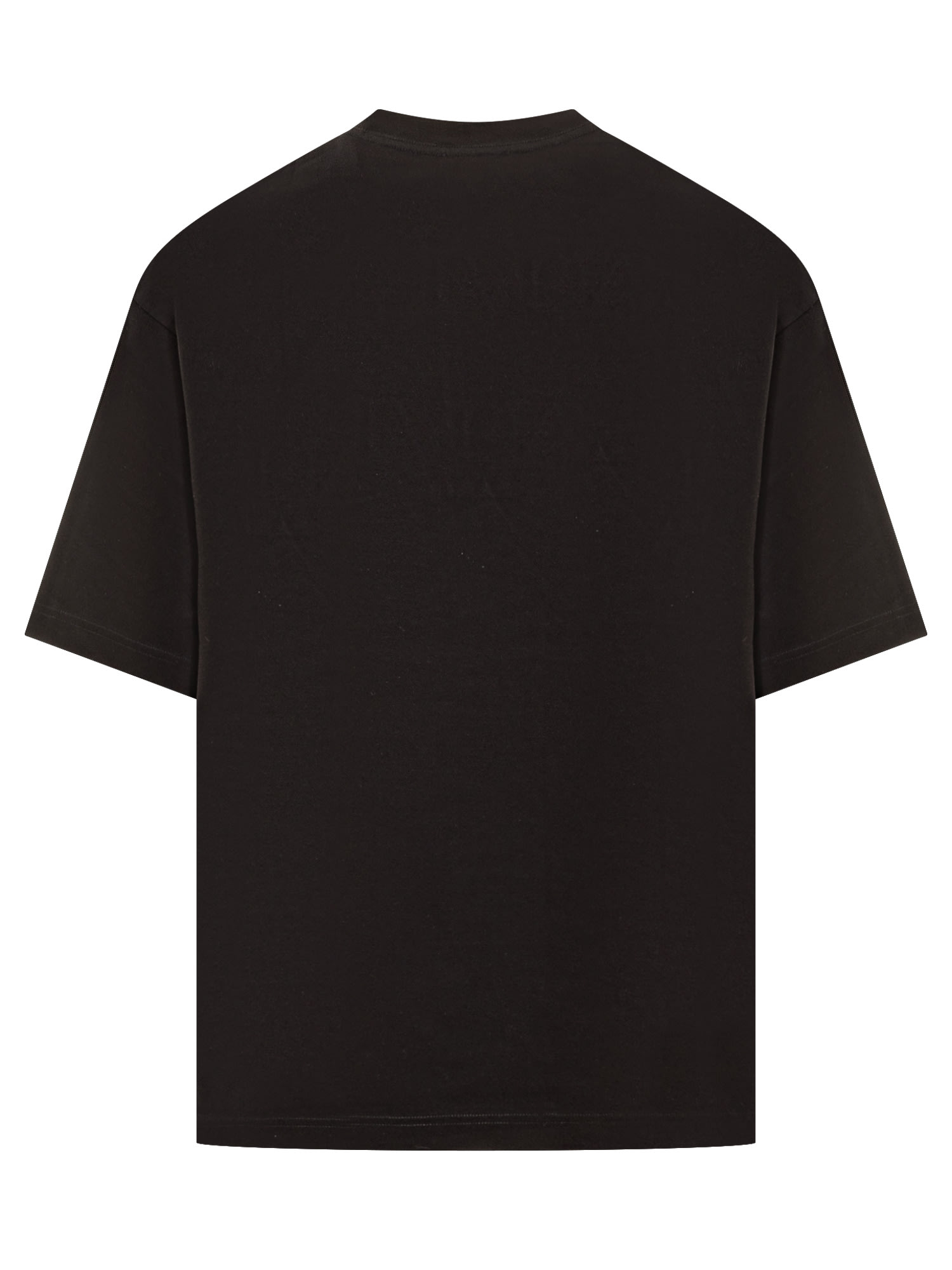 Shop Lanvin Logo Embroidered Regular T-shirt In Black