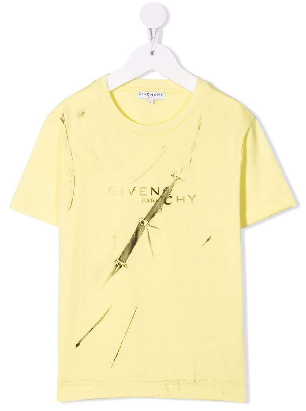 Givenchy Boys Yellow Cotton T-shirt With Logo