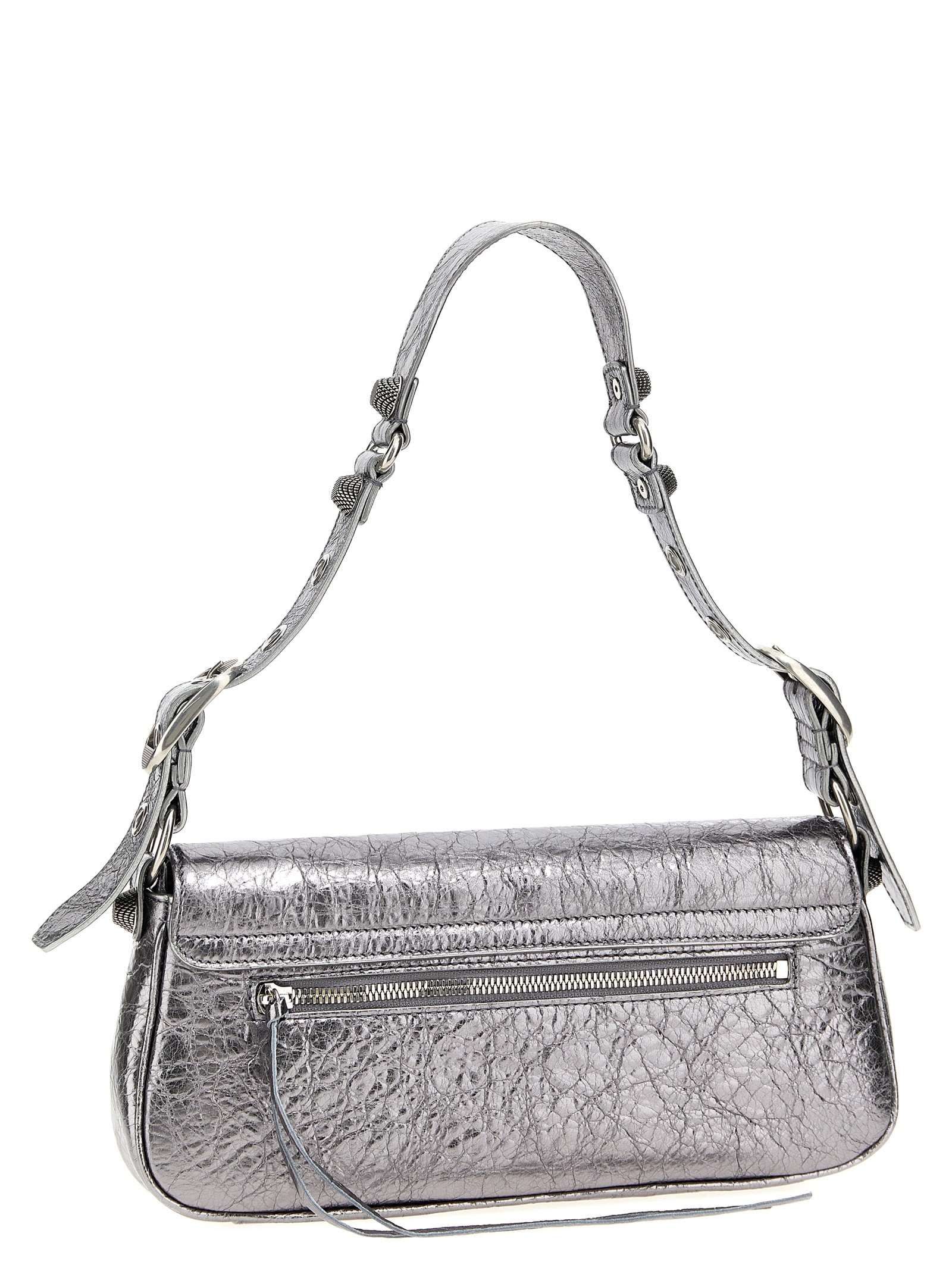 Shop Balenciaga Le Cagole Xs Crossbody Bag In Silver