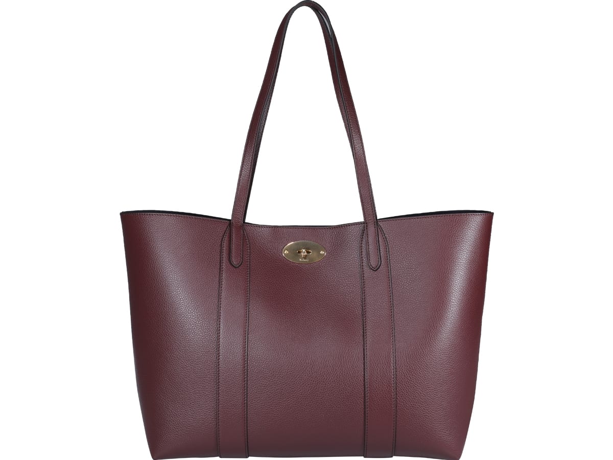 Mulberry Small Babyswater Tote Bag In Bordeaux