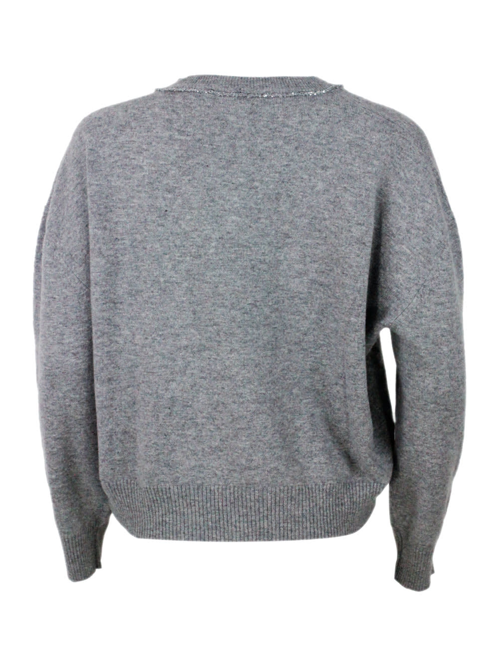 Shop Fabiana Filippi Sweater In Grey