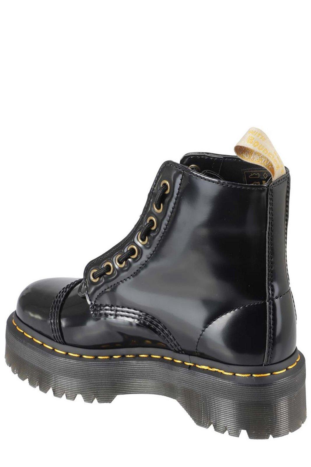 Shop Dr. Martens' Sinclair High-top Boots In Black Oxford