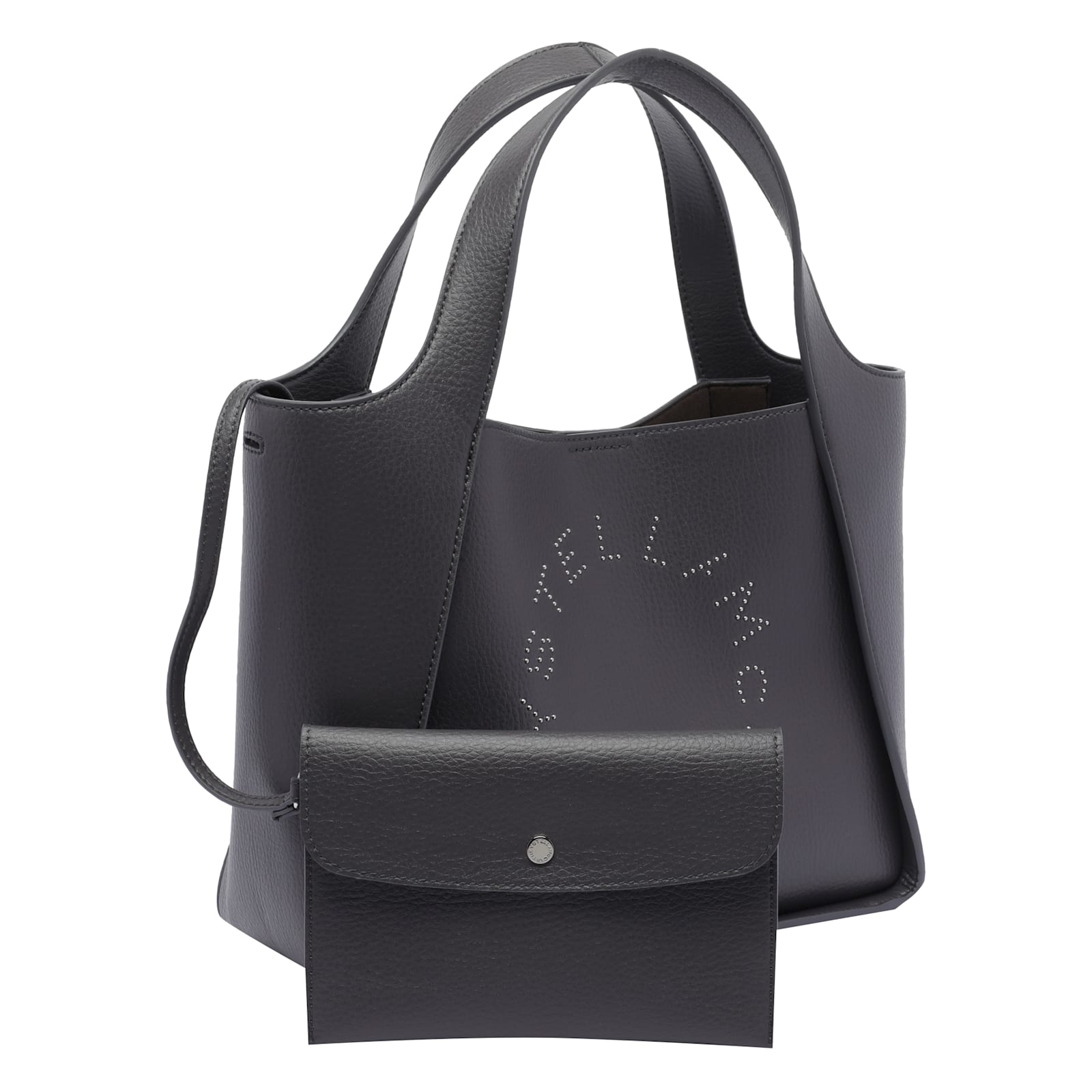 Stella Mccartney Stella Logo Tote Bag In Gray