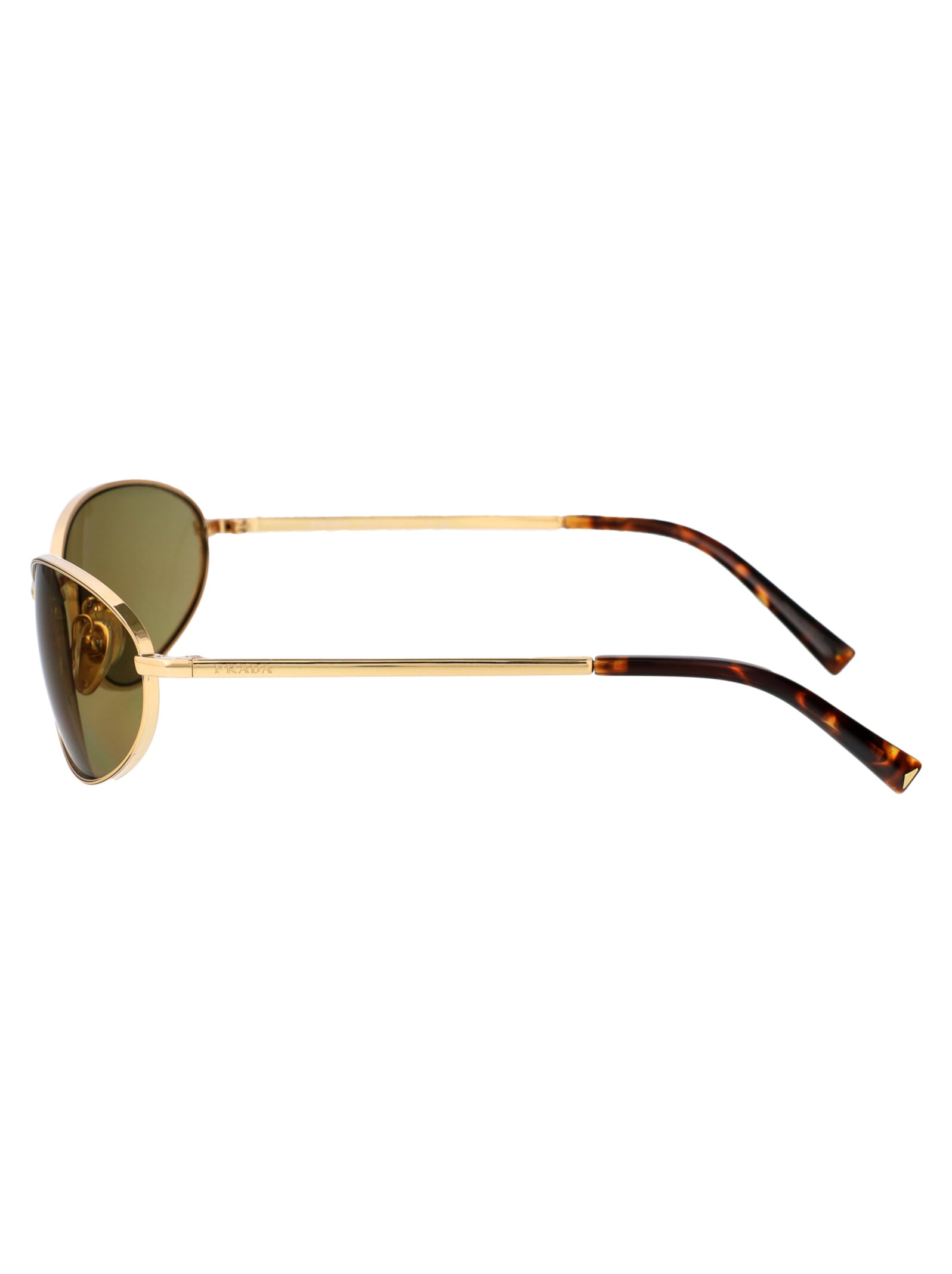 Shop Prada 0pr A59s Sunglasses In 5ak70g Gold