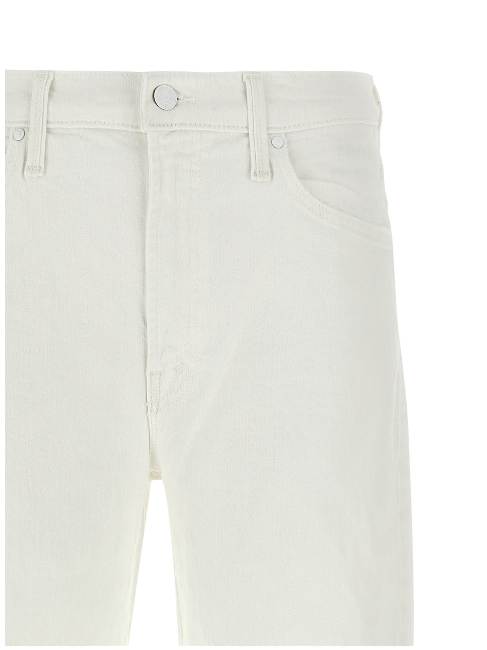 Mother Jeans The Dodger Sneak White In White