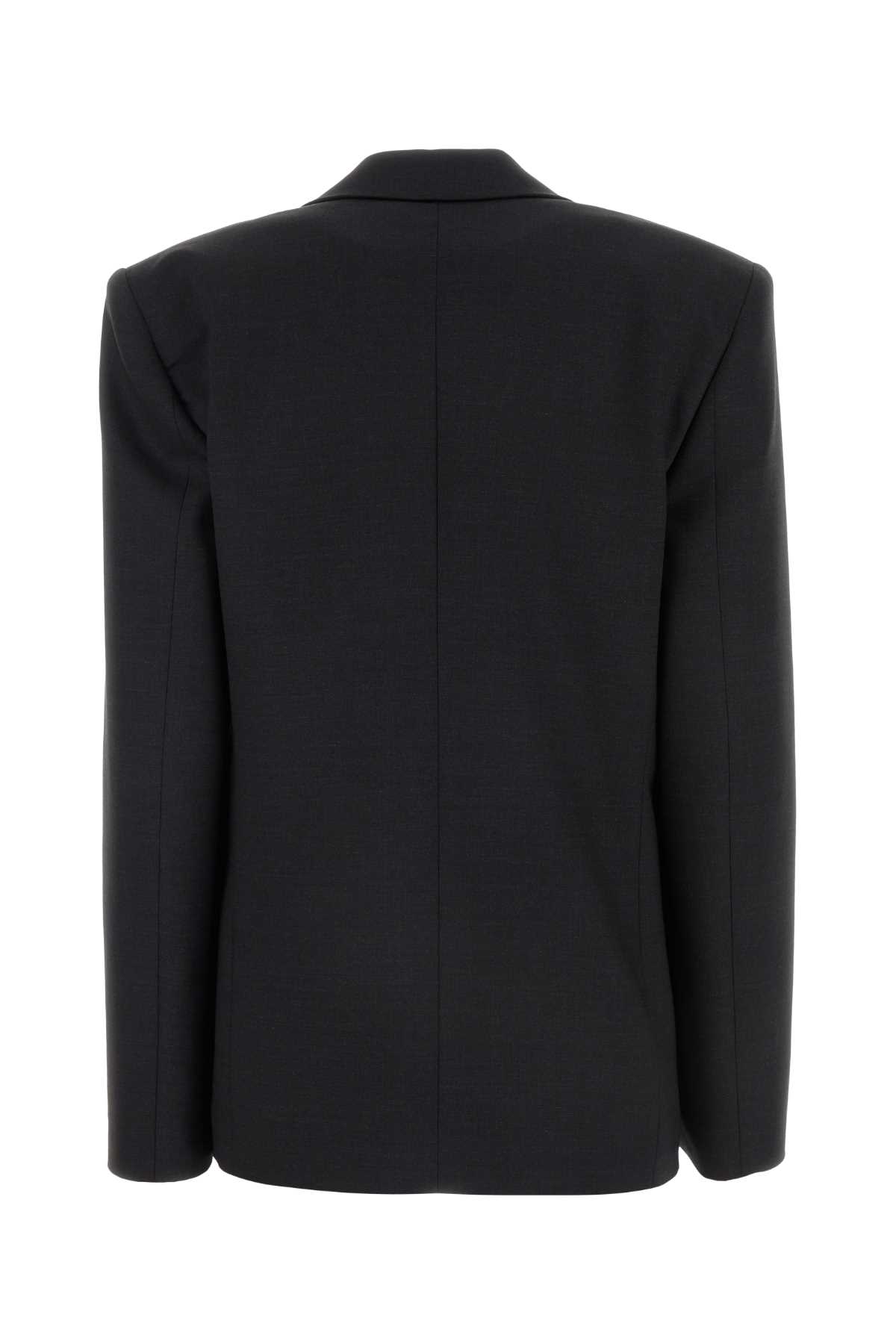 Shop Philosophy Di Lorenzo Serafini Charcoal Stretch Polyester Blend Blazer In Grigio509