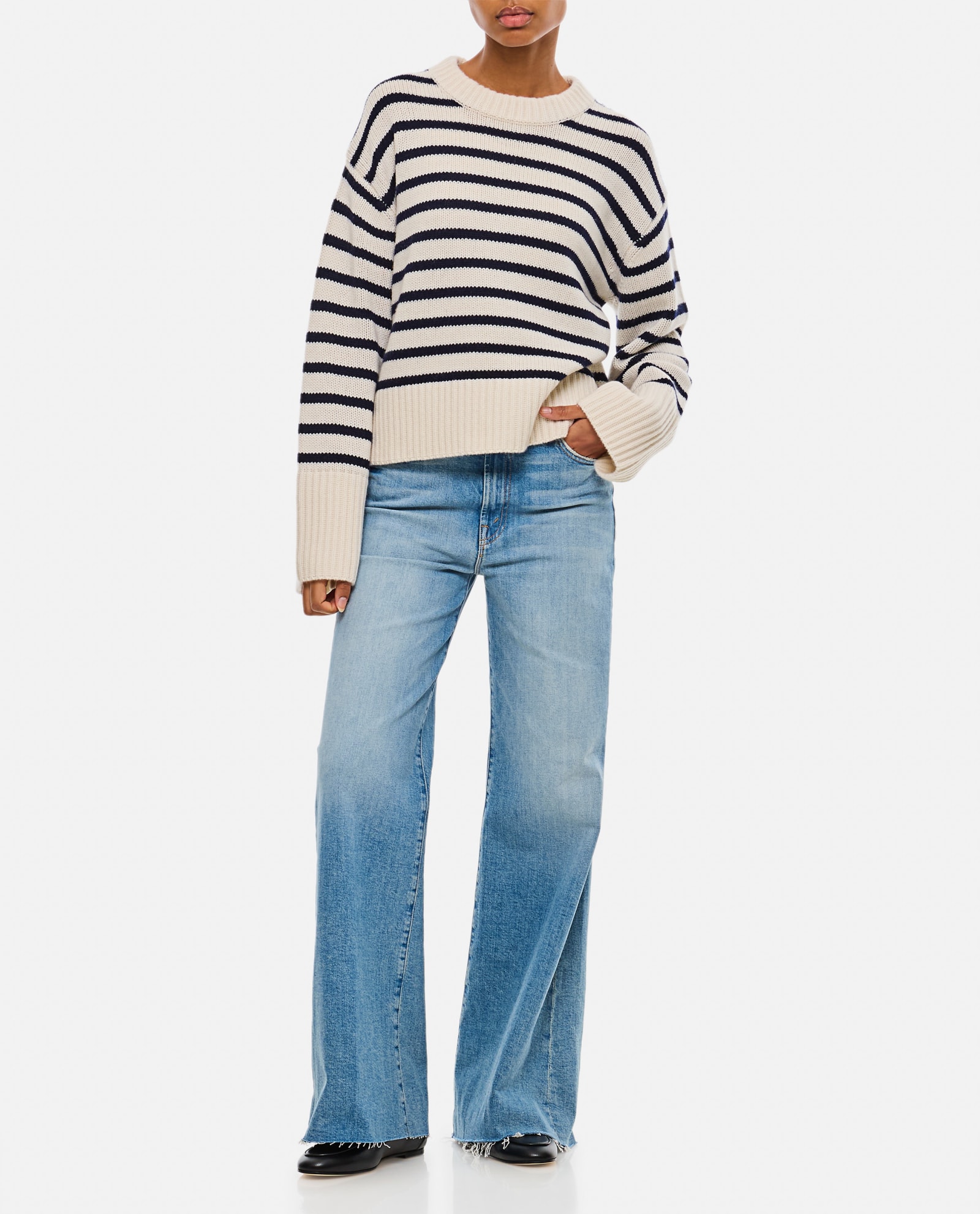 Shop Lisa Yang Sony Stripes Cashmere Sweater In Multicolour