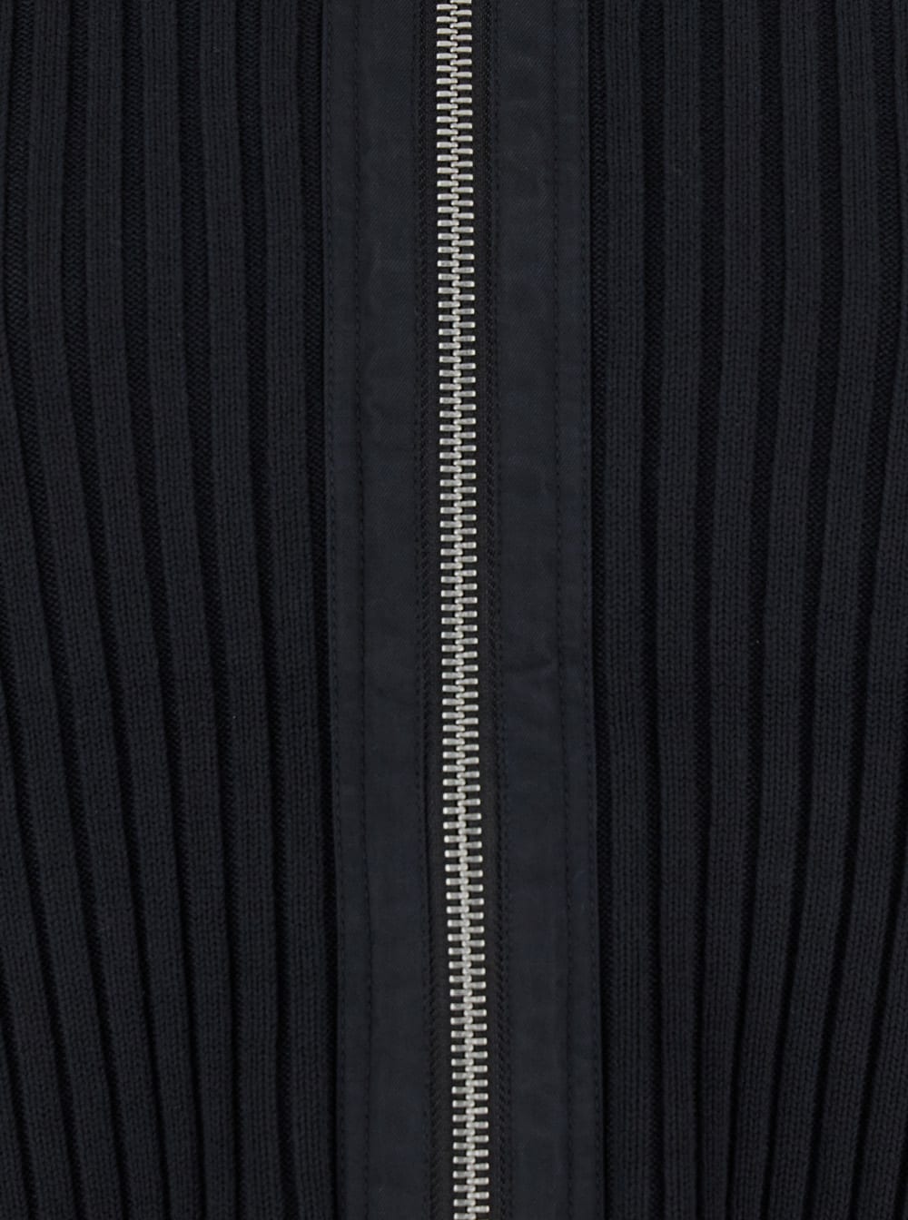 Diesel Zipped Cardigan With Utilitarian Panels In Blue