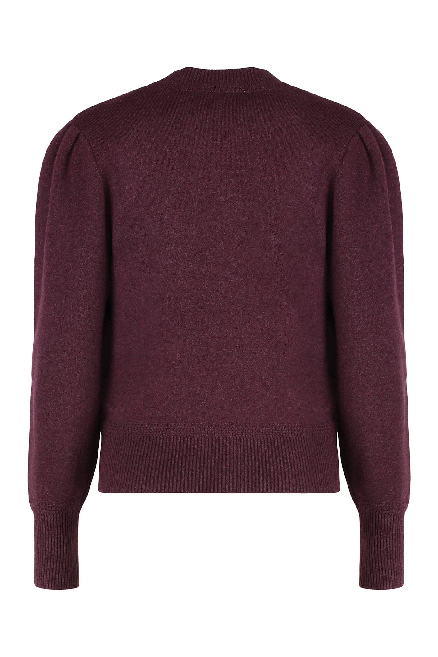 Isabel Marant Étoile Kelaya Cotton-wool Blend Sweater In Burgundy