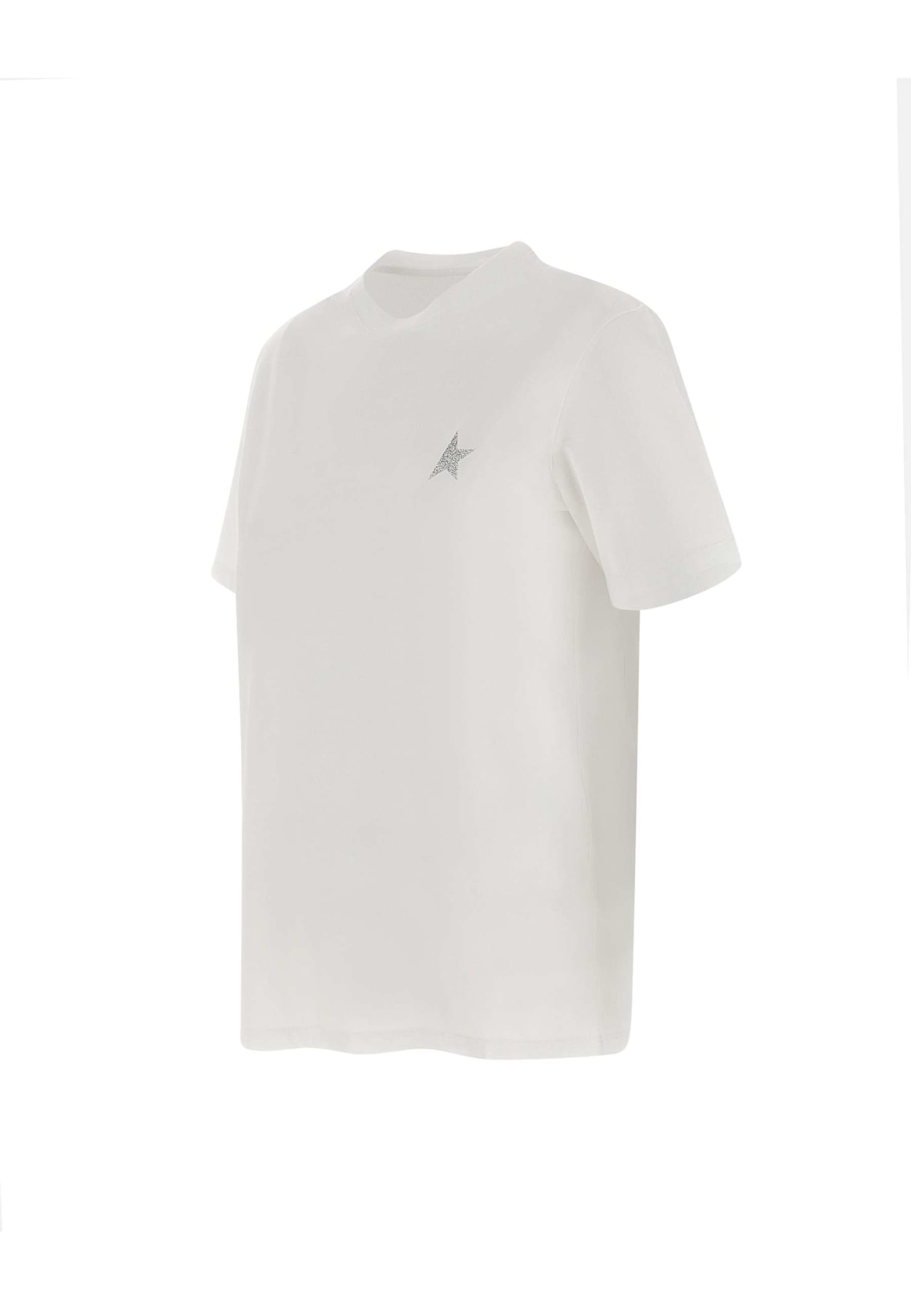 Shop Golden Goose Star Cotton T-shirt In White