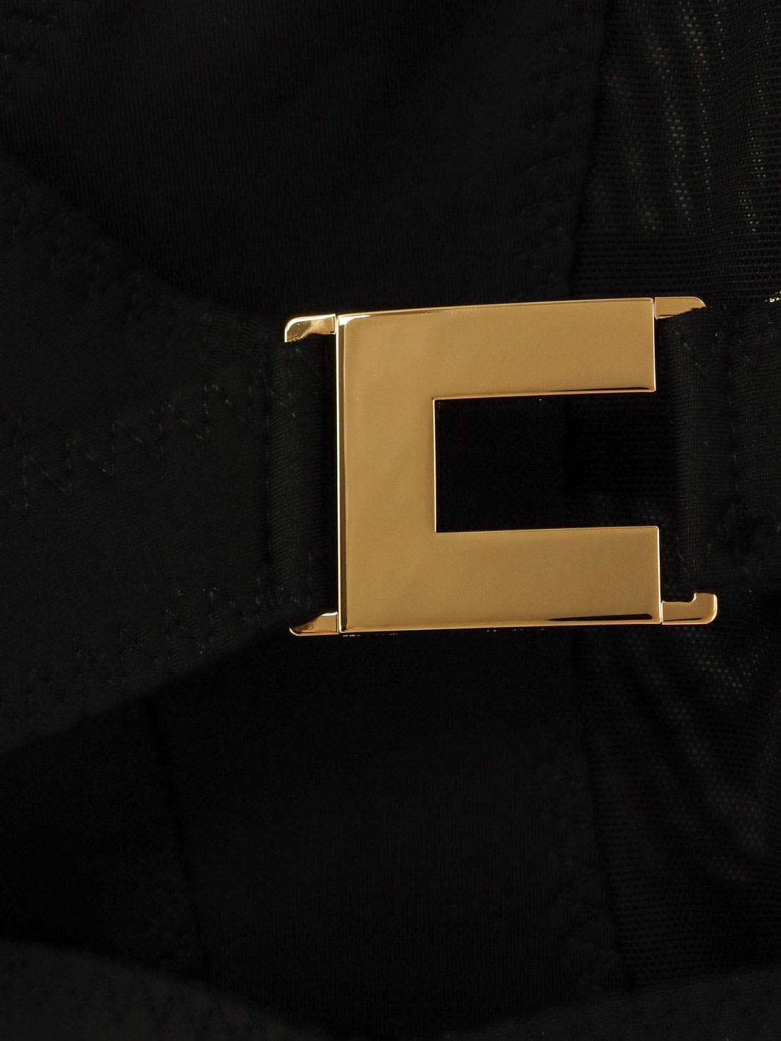 Elisabetta Franchi Cross-front Paneled Jacket With Sweetheart Neckline And Buckle Detailing In Black