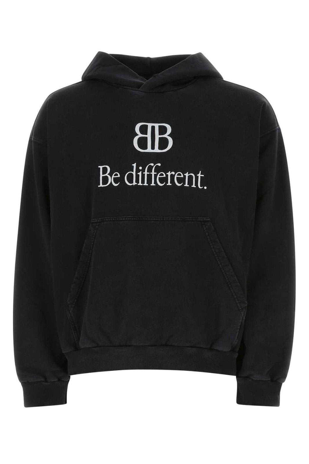 Bb Be Different Hoodie In Black/white