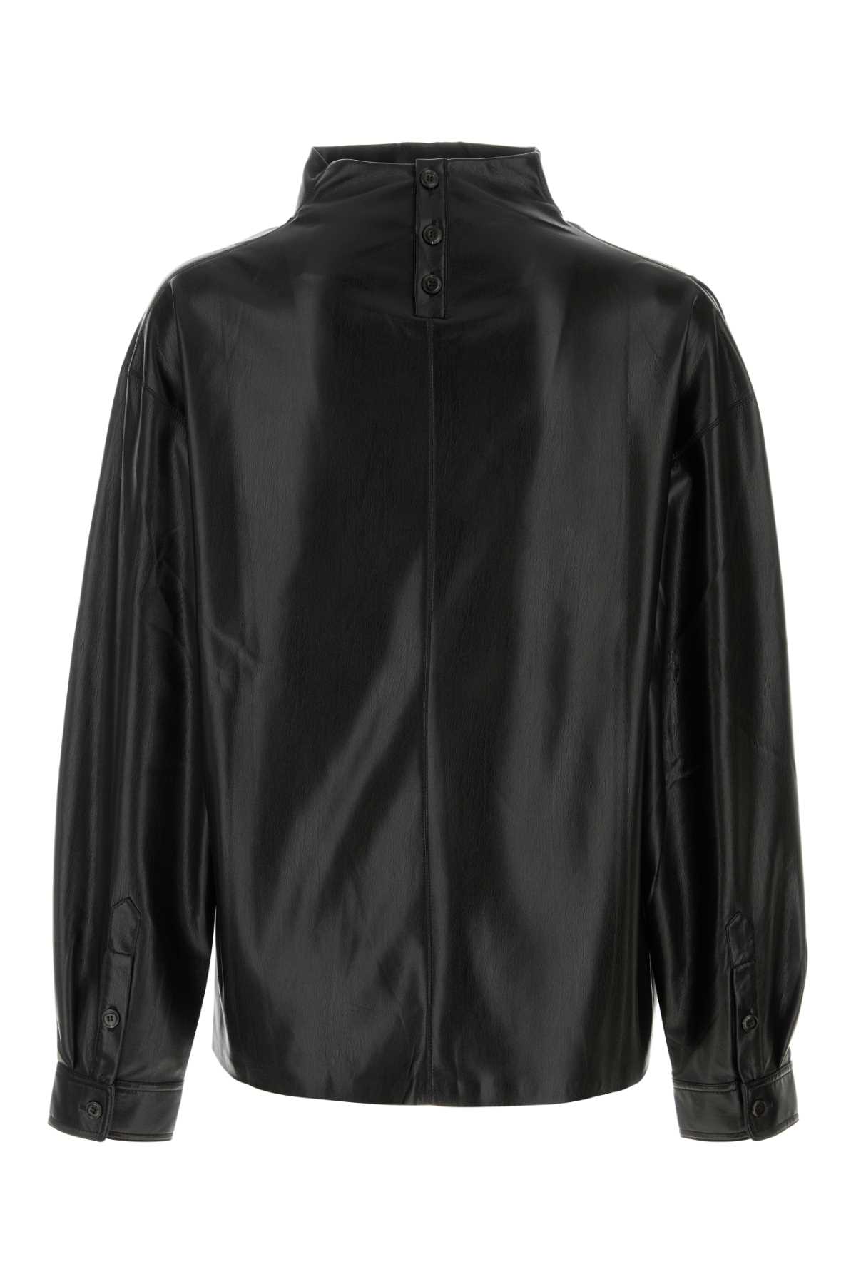 【送料&関税込】Nanushka Black Synthetic Leather Mikael Top Nanushka Black Synthetic Leather Mikael Top | ModeSens