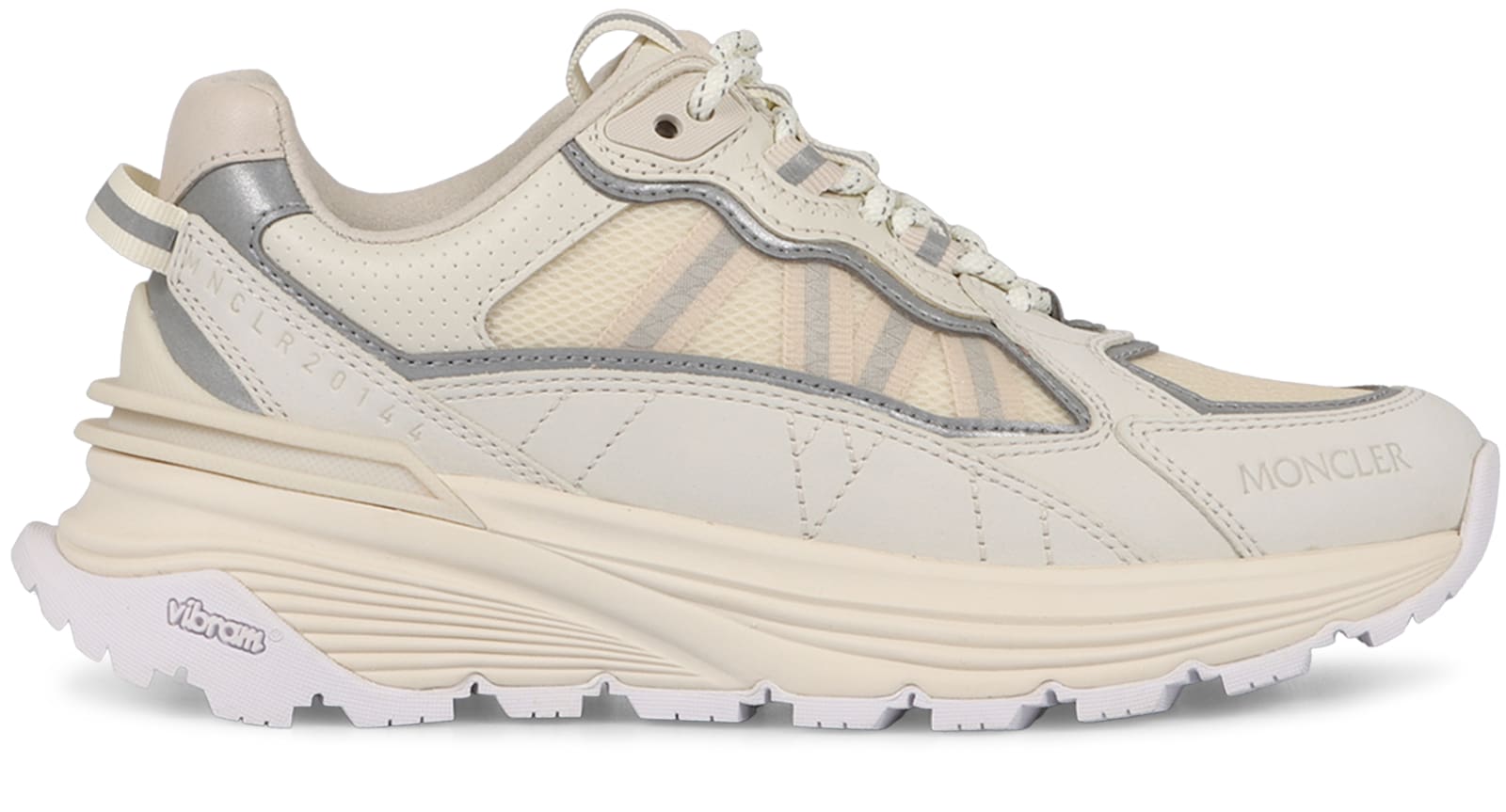 Shop Moncler Lite Low-top Sneakers In Panna